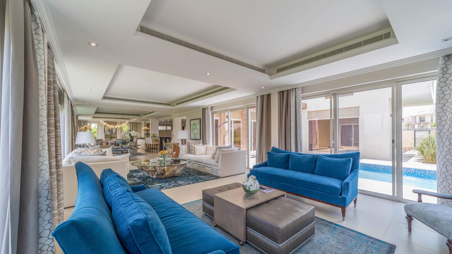 Luxurious bedroom in five-bedroom villa at Sienna Views, Jumeirah Golf Estate, for sale