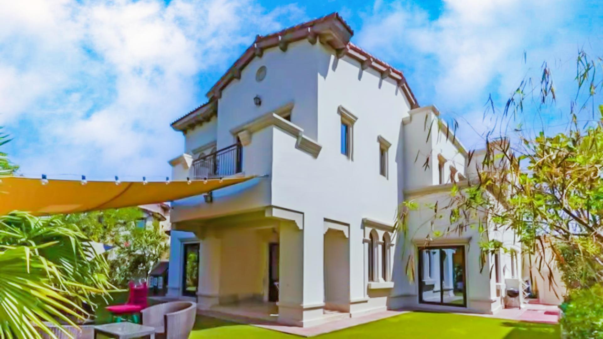 Elegant living and dining area in Type 4 Rosa Villa, Arabian Ranches 2