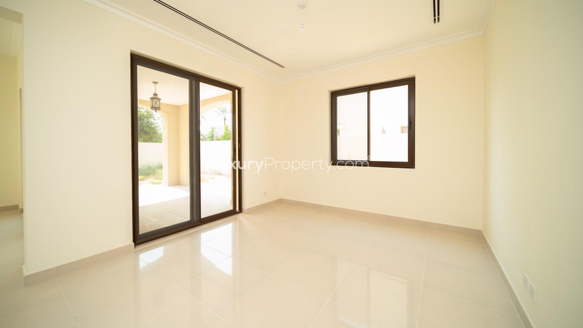 "Bright living room in brand new single row villa, Samara, Arabian Ranches 2, for sale.",Bright living room in brand new Samara villa, Arabian Ranches 2, for sale