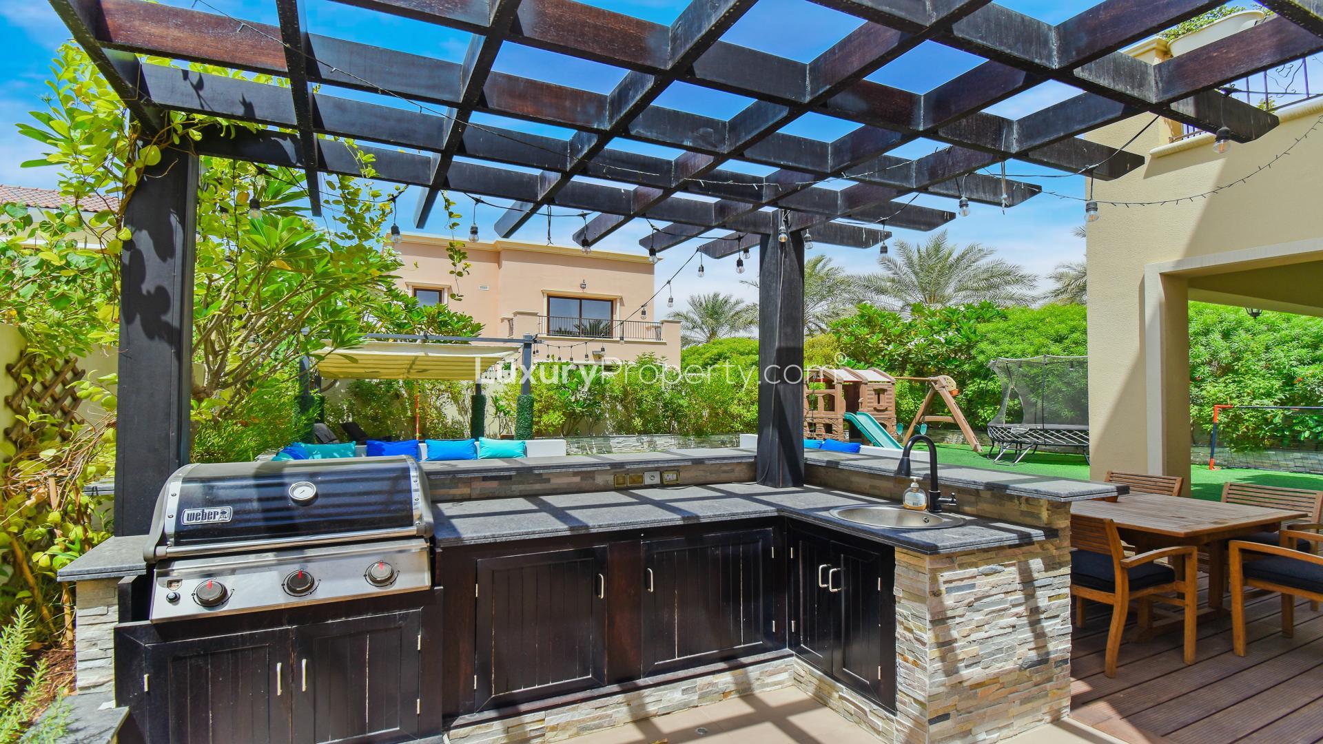 Upgraded five-bedroom villa with spacious backyard in Samara, Arabian Ranches 2, for sale