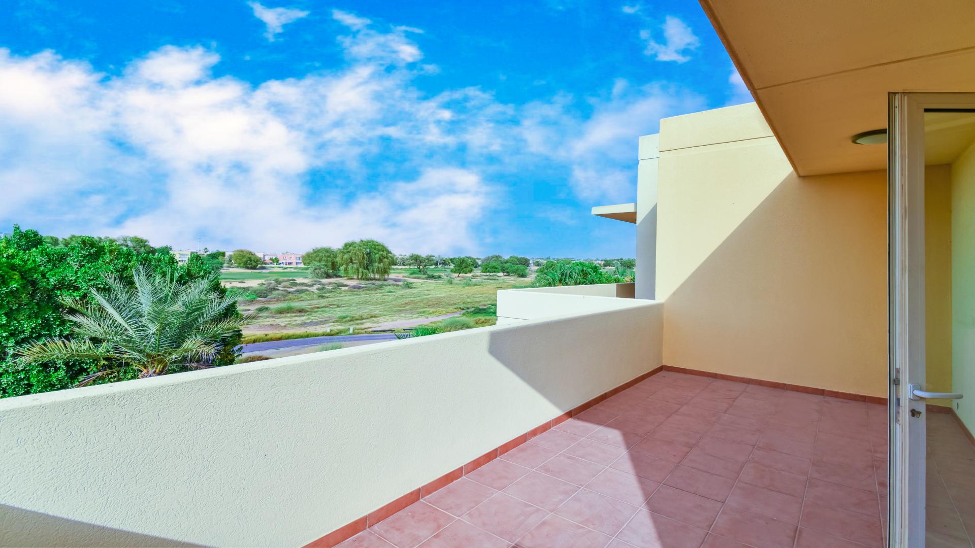 Stunning view of the golf course from villa in Savannah, Arabian Ranches