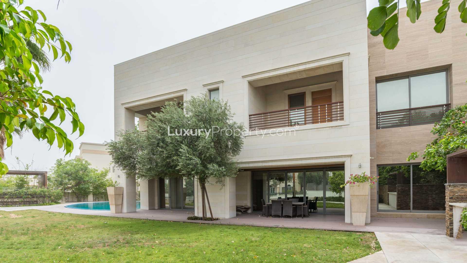 Luxurious villa with private pool in Emirates Hills, Sector P, available for rent