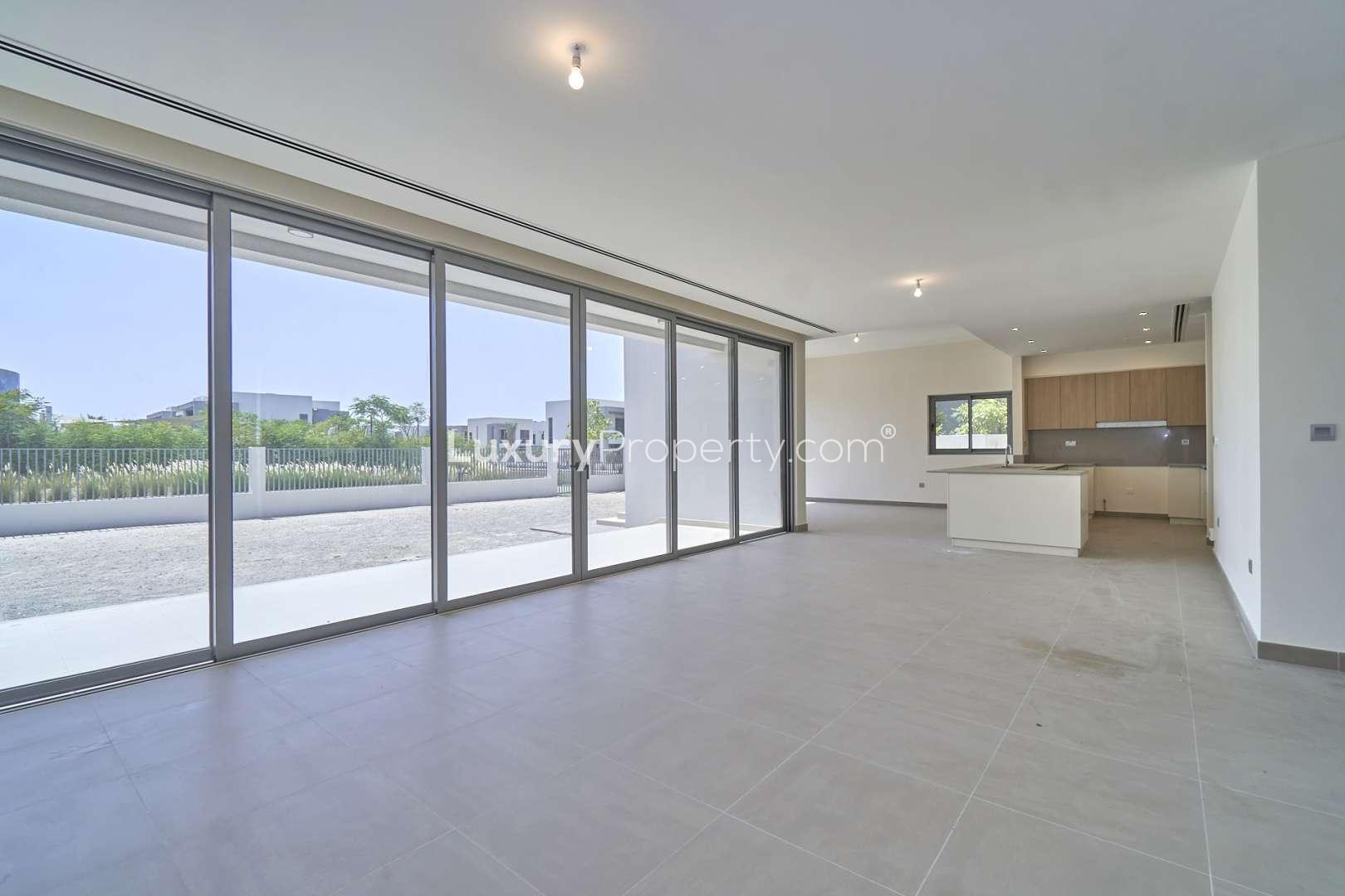 Luxurious wooden closet in five-bedroom villa at Sidra Villas, Dubai Hills Estate