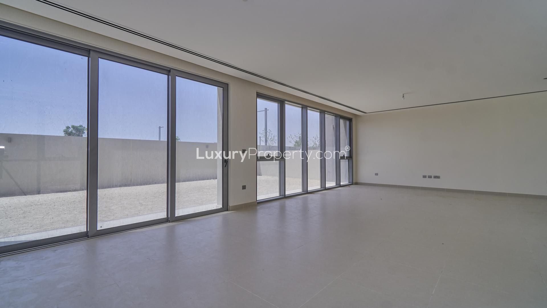 Modern 5-bedroom villa exterior in Sidra Villas, Dubai Hills Estate, for sale