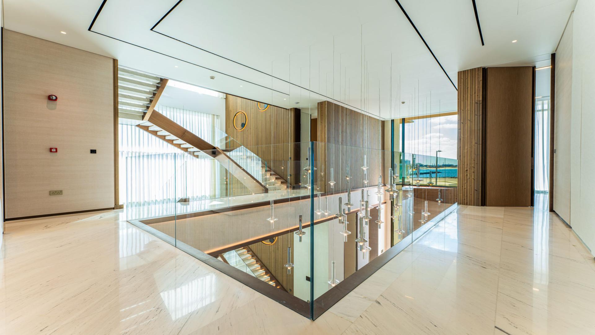 Luxurious living room in La Mer villa, Jumeirah, featuring modern design and elegant furnishings