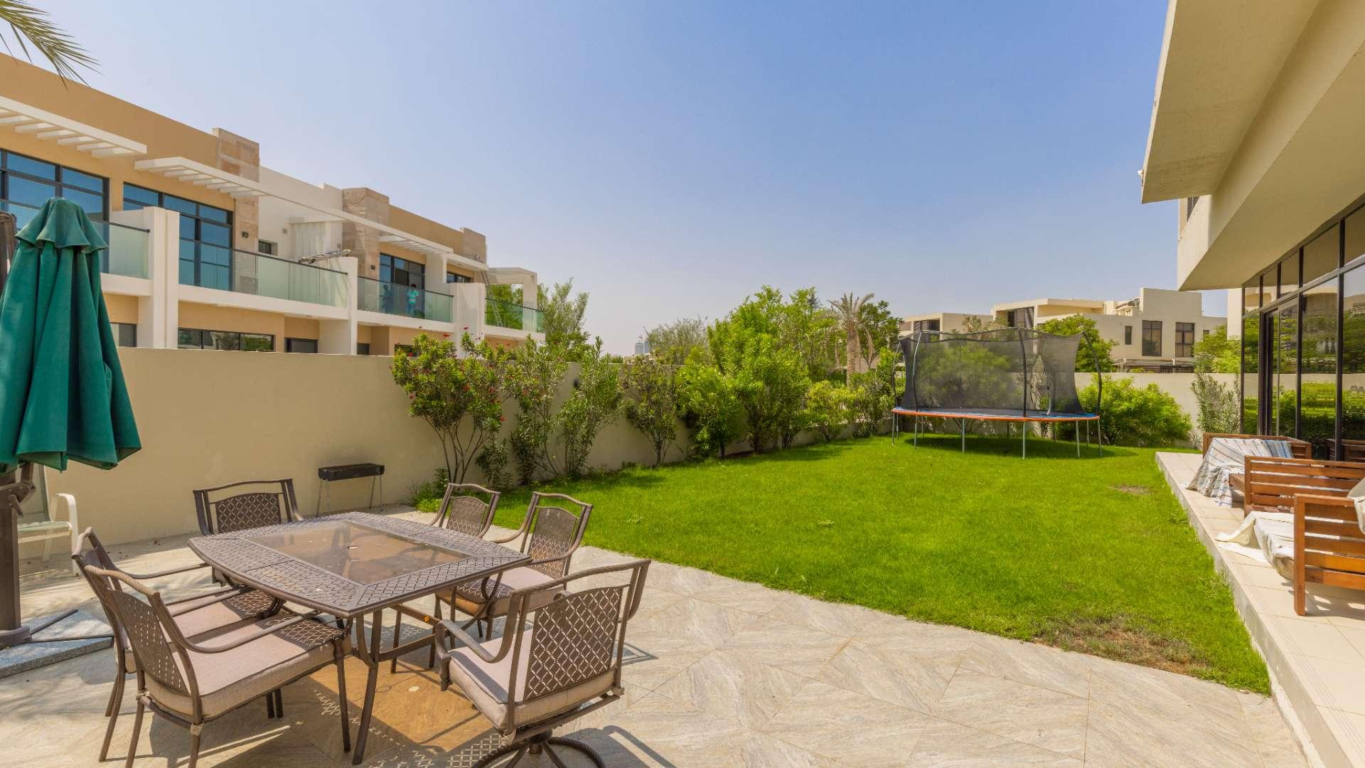 Spacious living room with garden view in Damac Hills villa, The Field, LP14646