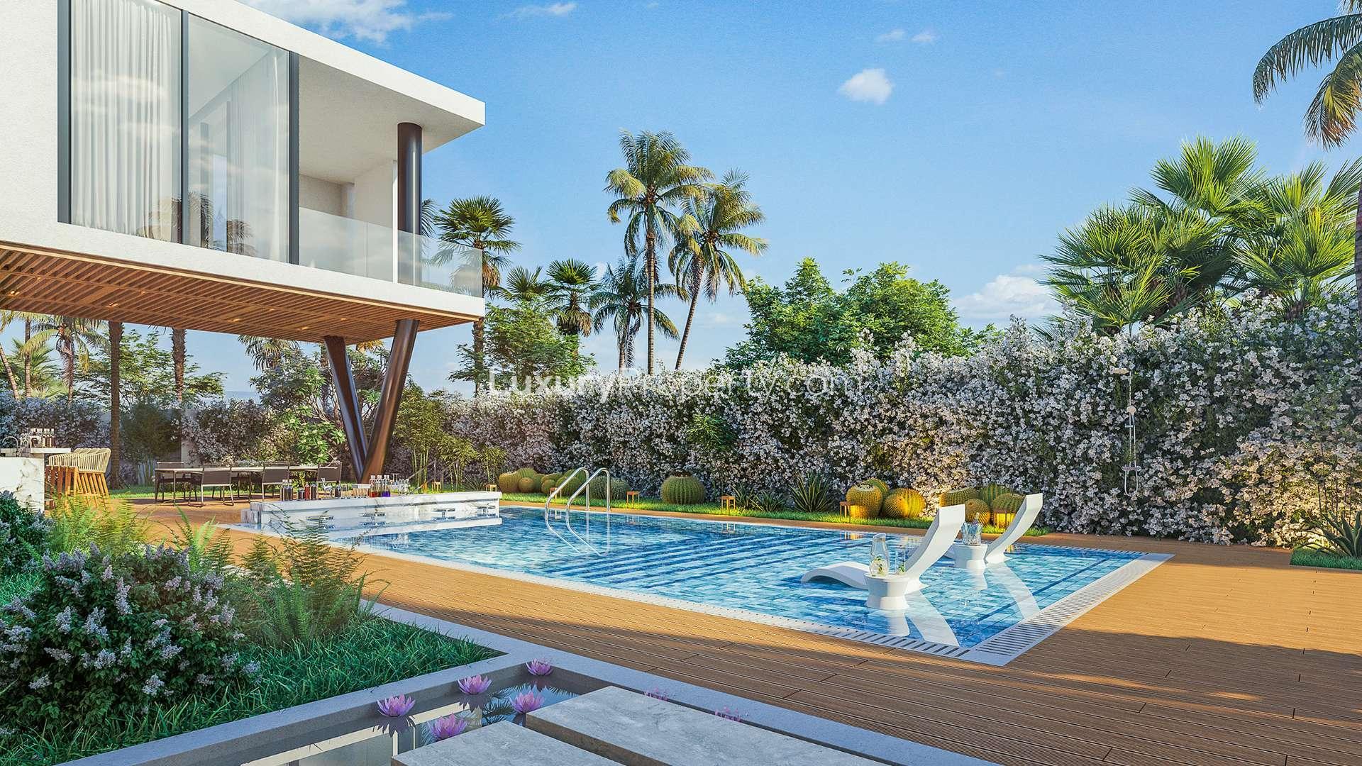 N/A,Luxurious Al Barari villa with private pool and modern design in The Nest community