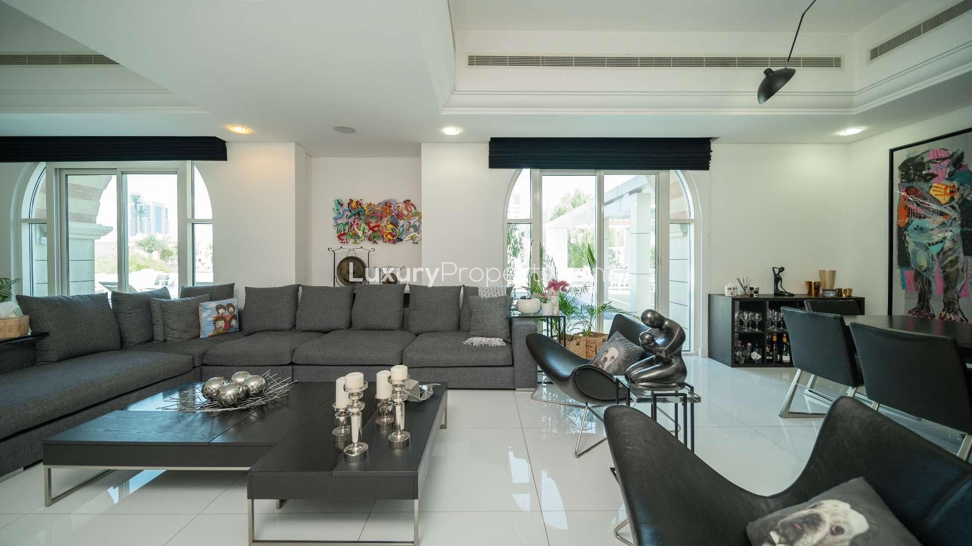 Luxurious villa with pool and golf course views in Victory Heights, Dubai Sports City