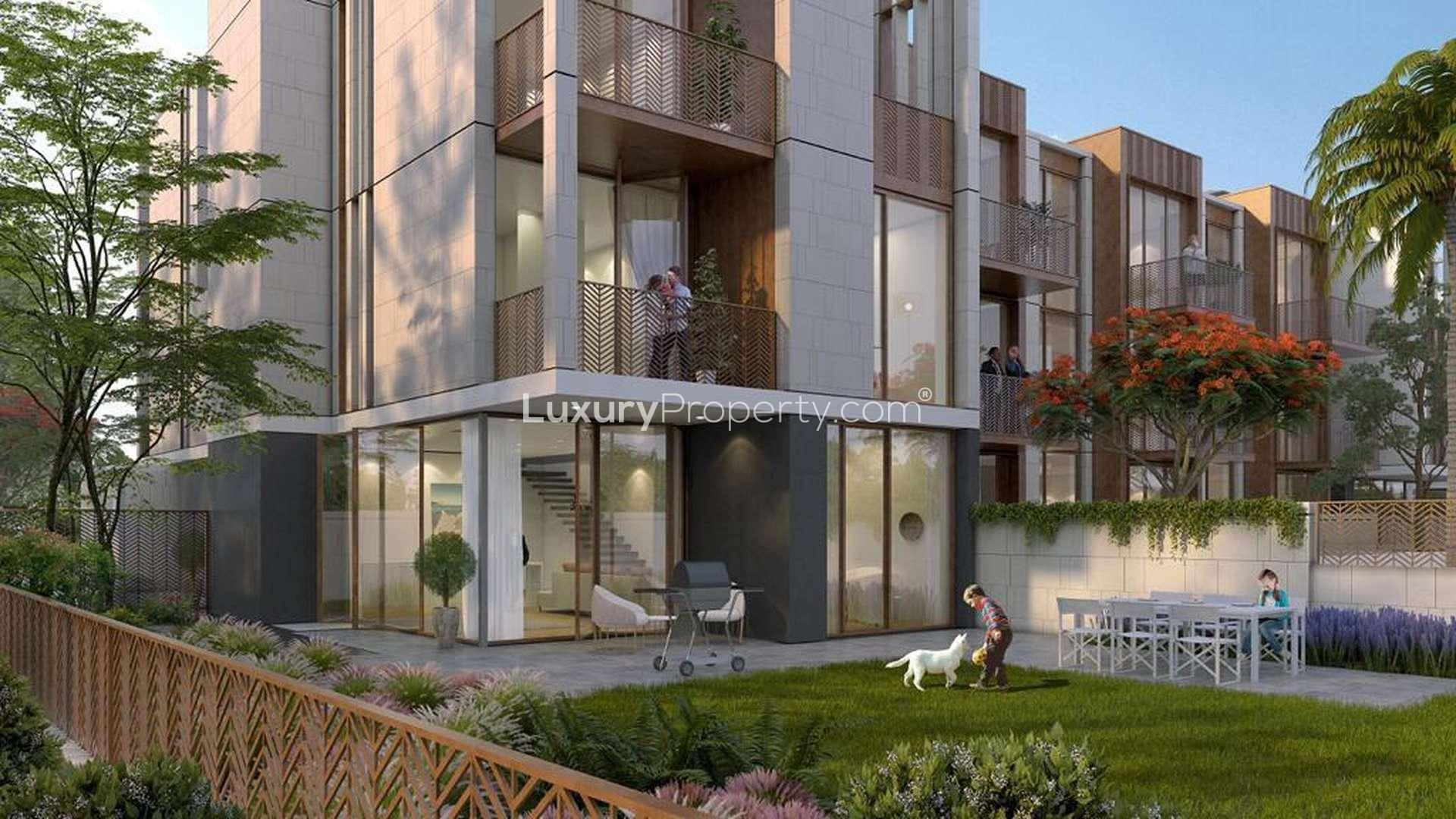 Floorplan of 5-bedroom luxury townhouse in Villa Amalfi, Jumeirah Bay Island