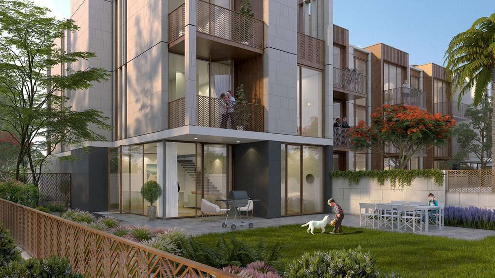 Floorplan of 5-bedroom luxury townhouse in Villa Amalfi, Jumeirah Bay Island