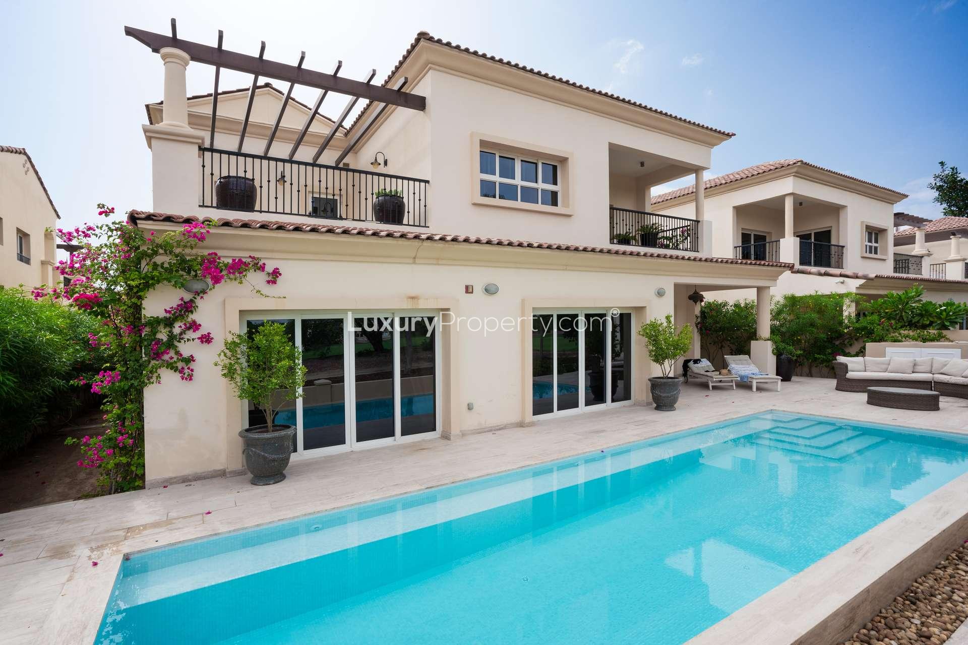 Luxury villa with private pool in Wildflower, Jumeirah Golf Estates, Earth community
