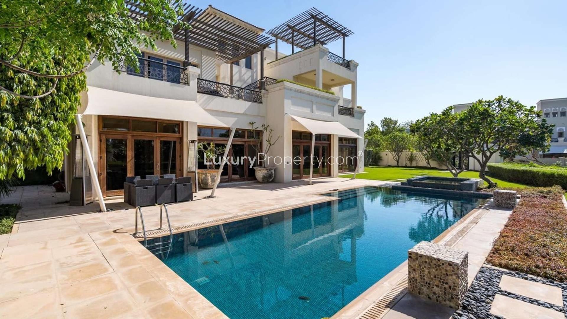 Mediterranean villa with private pool and garden in Al Barari, Desert Leaf 5
