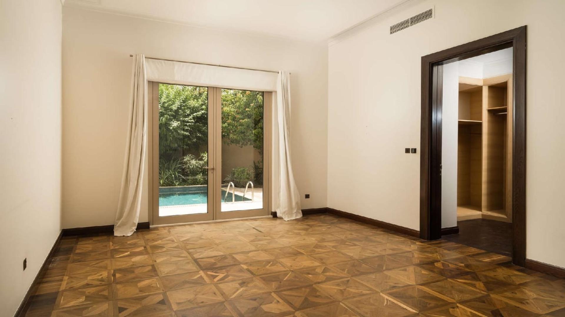 Mediterranean-style villa interior with large windows in Dahlia, Al Barari rental property