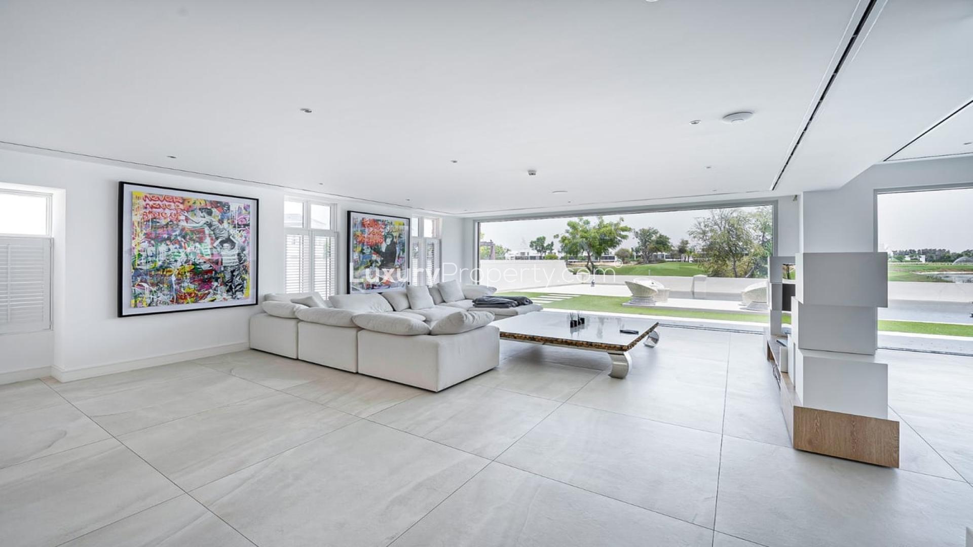 Modern villa with private pool in Jumeirah Golf Estates, Fire community, for rent