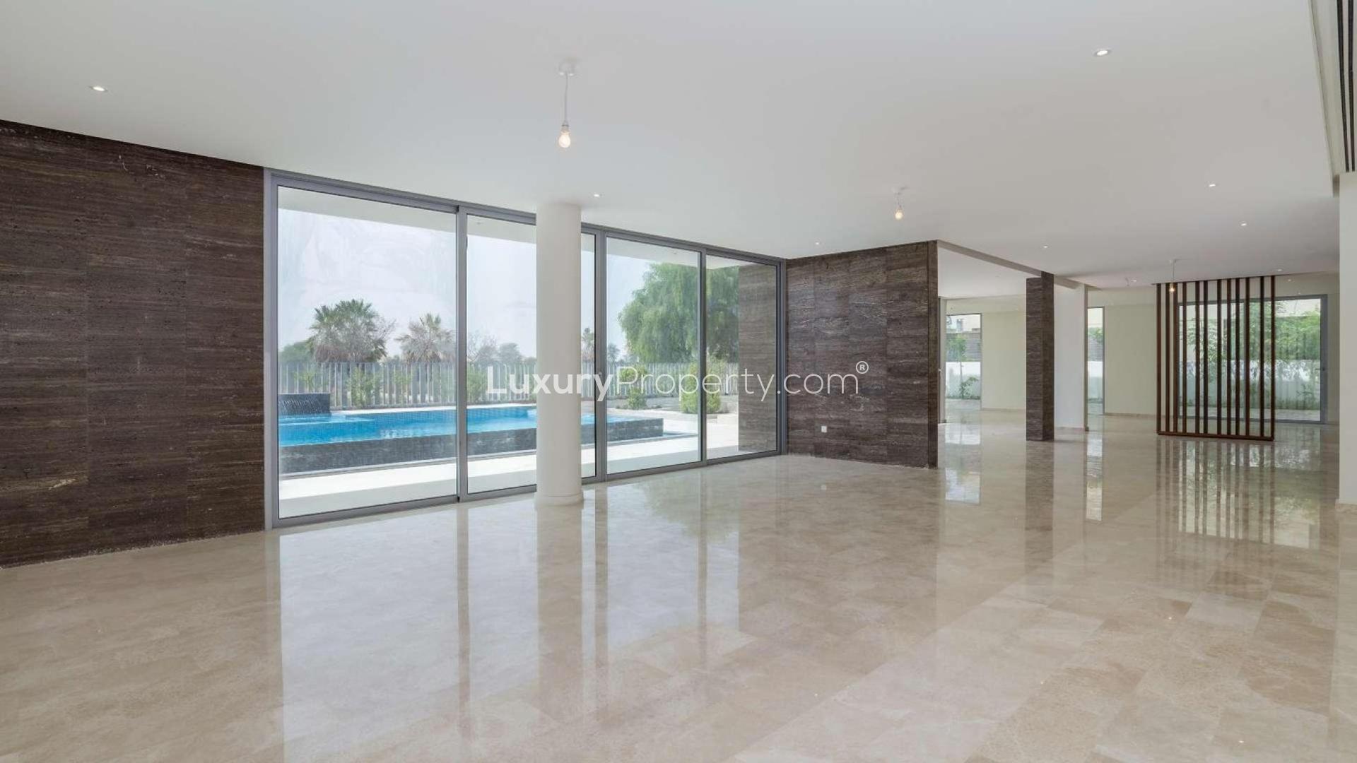 Modern villa with pool and spacious patio in Dubai Hills Estate, Parkway Vistas