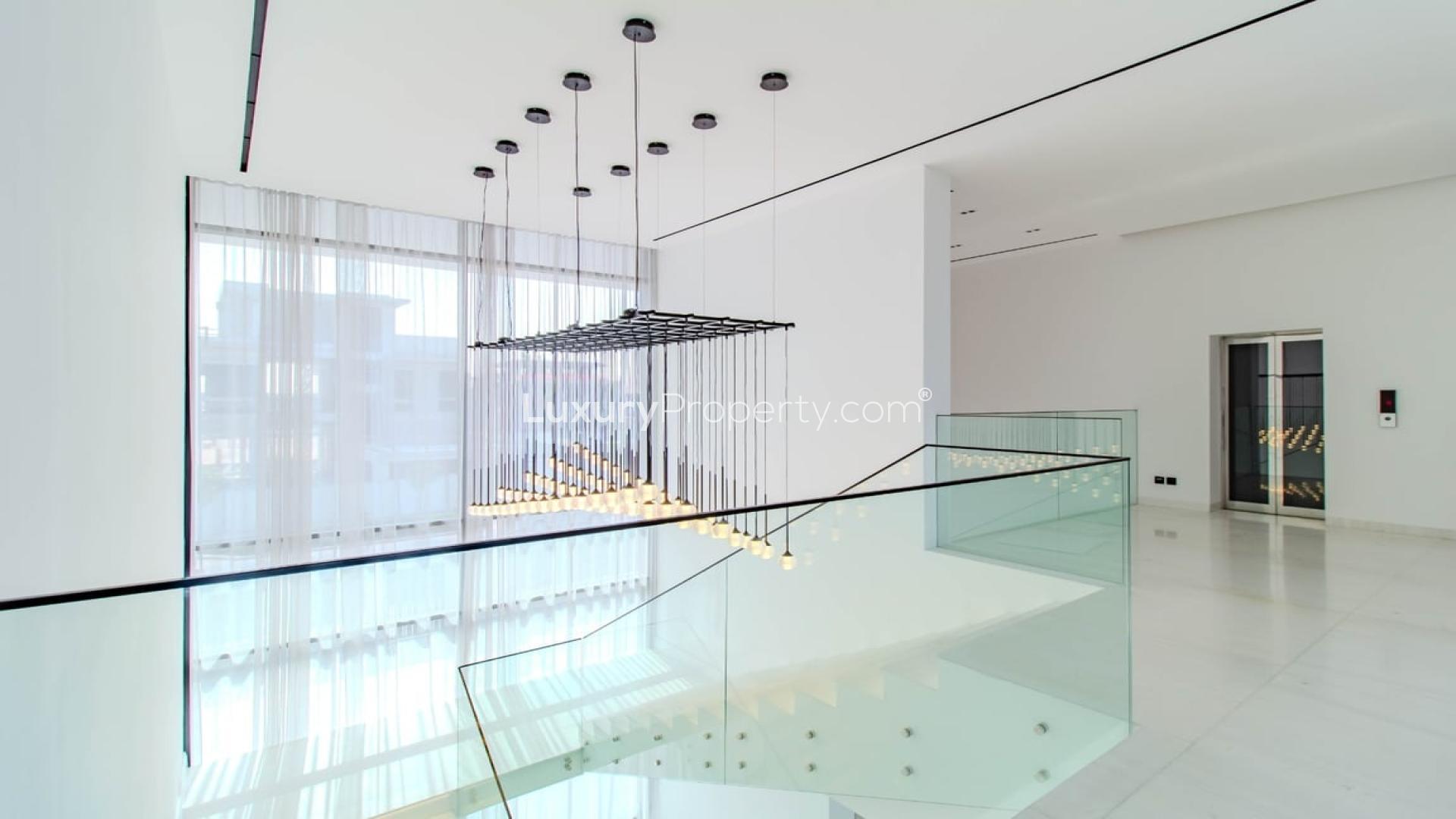 Luxurious open-plan living area in custom-built villa, Emerald Hills, Dubai Hills Estate