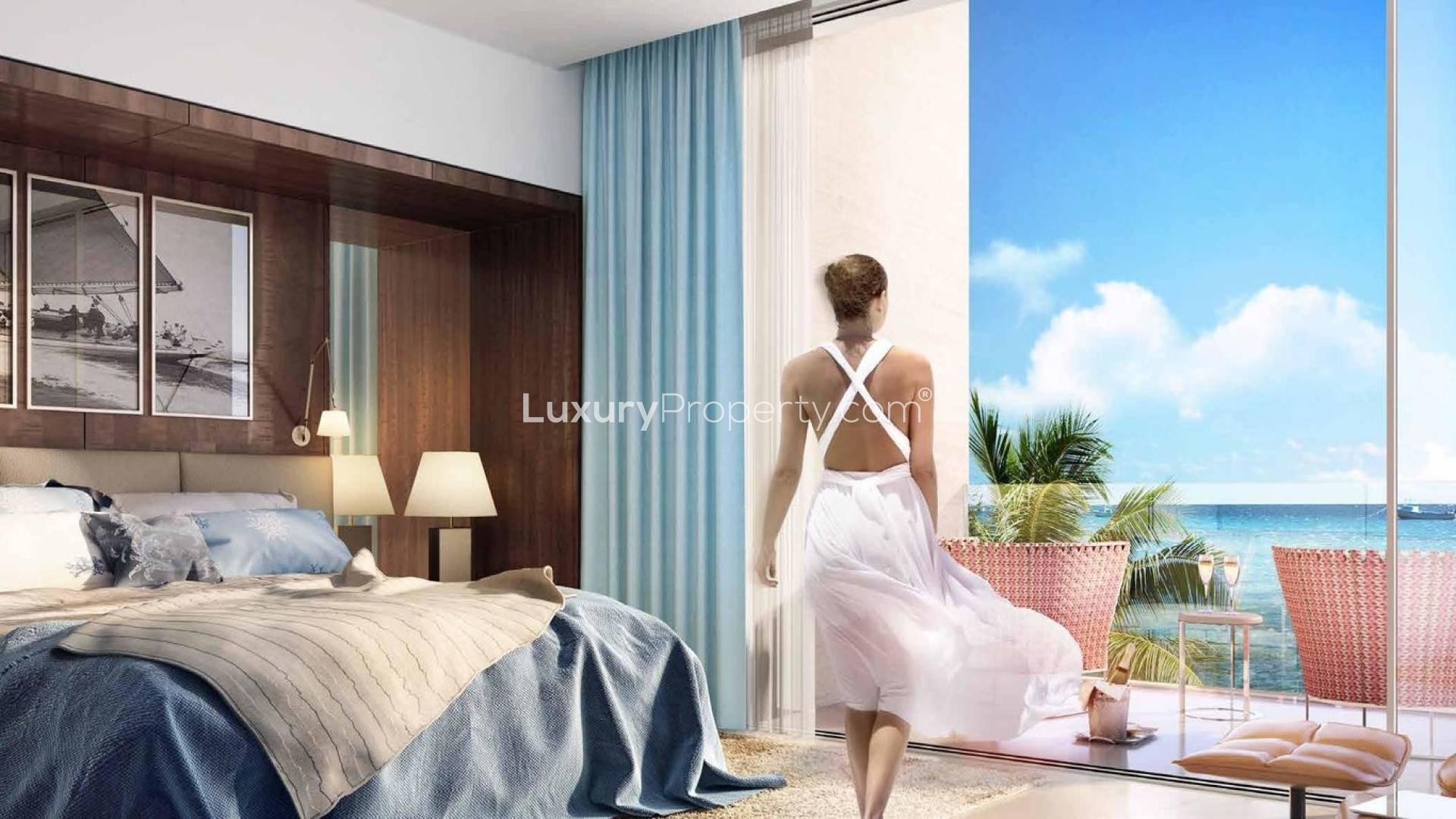 Luxurious six-bed villa interior with ocean view on Germany Island, The World Islands