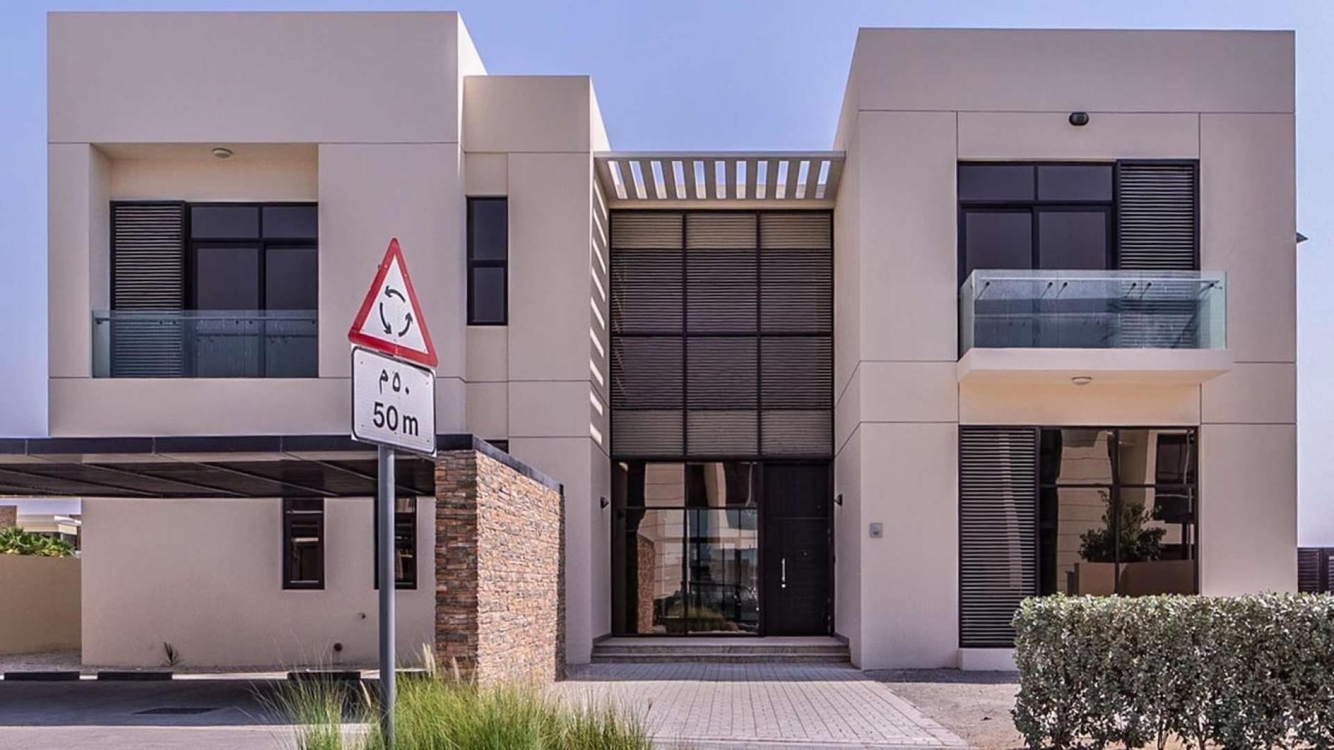 6-bedroom villa exterior in The Field, Damac Hills, Dubailand with modern design