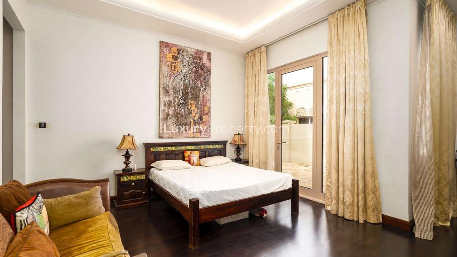 Luxurious living room in 6-bedroom Vastu-compliant villa for sale, Al Barari, Dubai