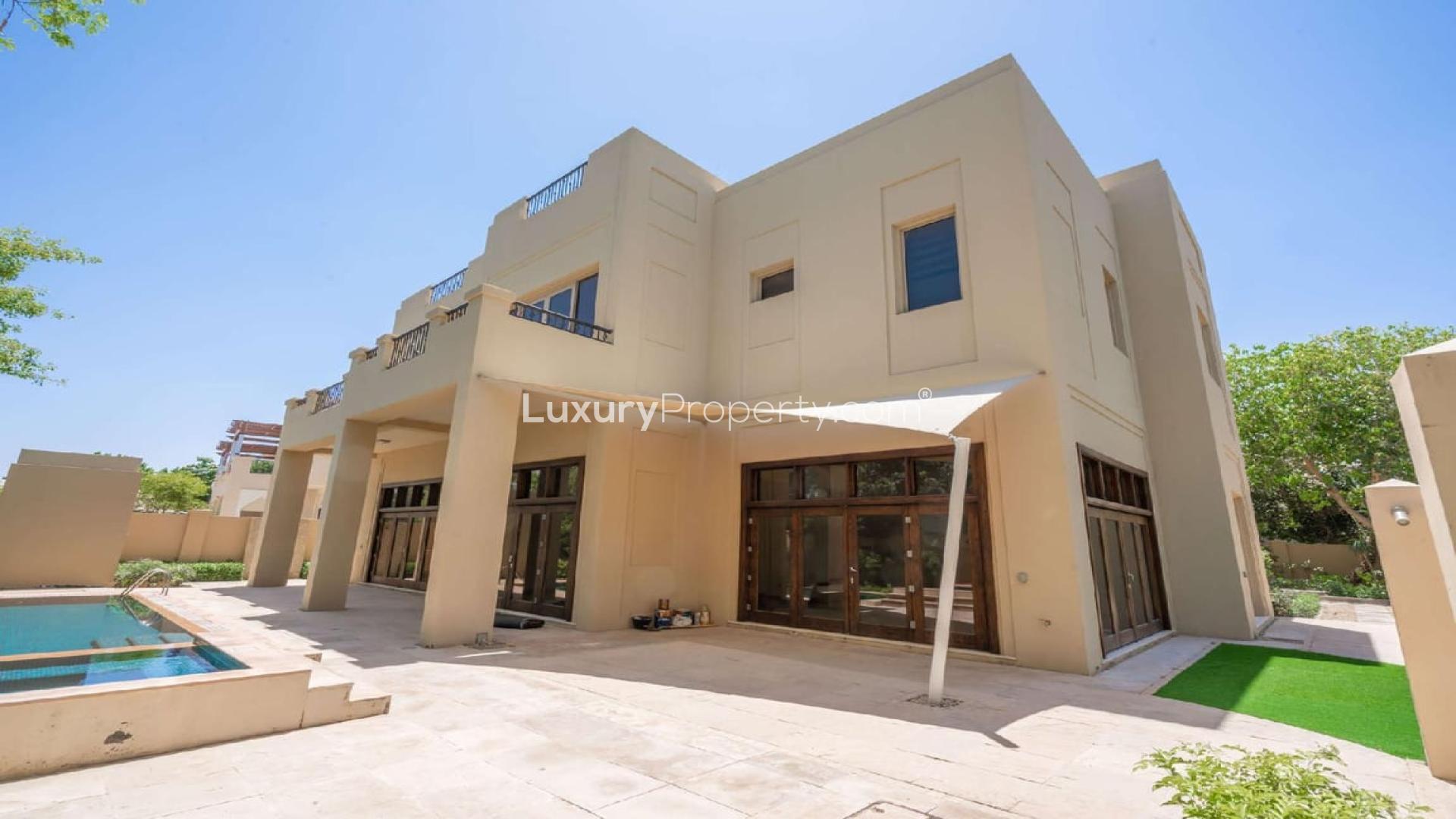 Beautiful 6-bedroom villa exterior in Jasmine Leaf, Al Barari, Ajman Uptown Villas