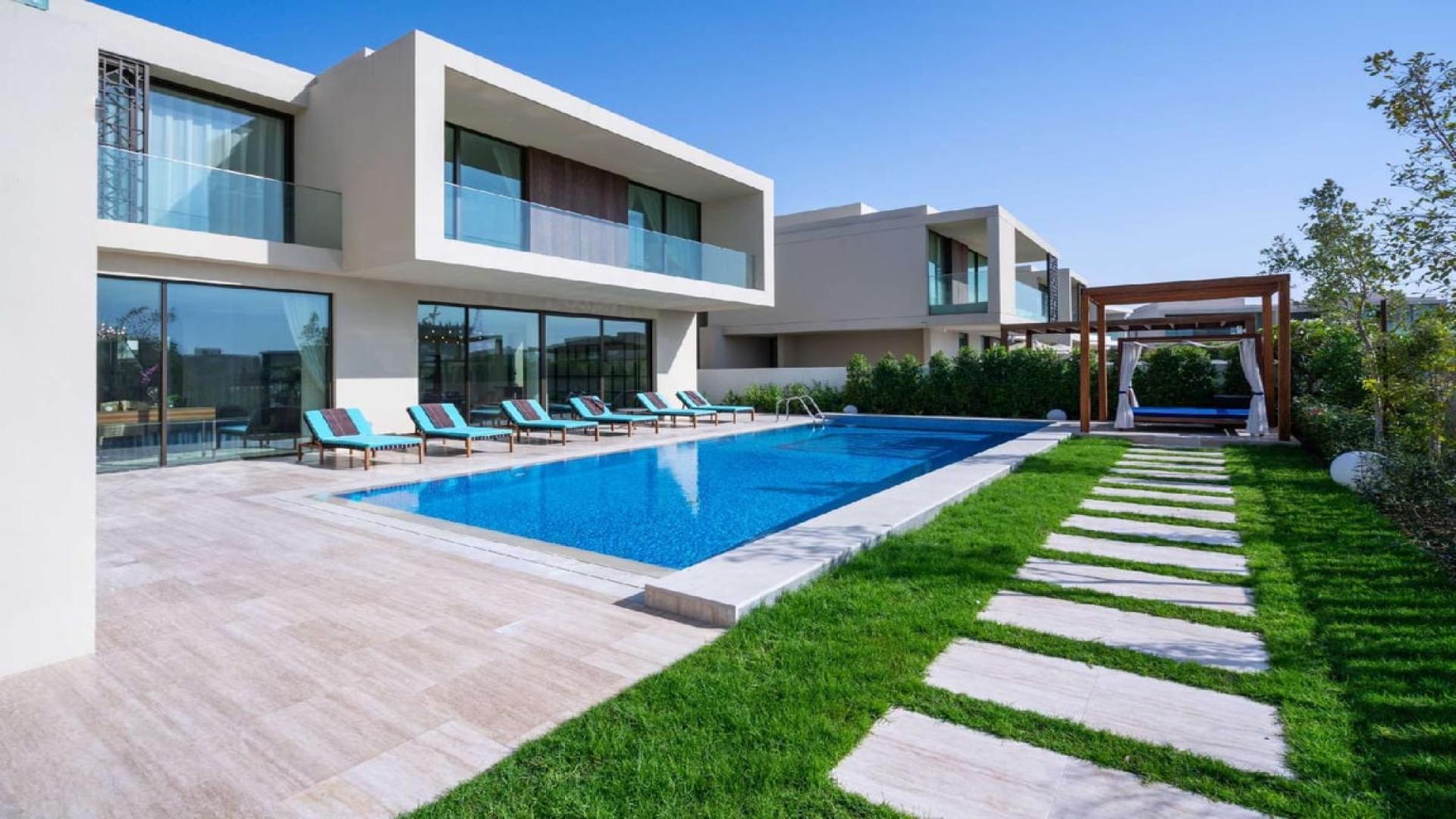 Luxurious dining and living area in upgraded villa, Parkway Vistas, Dubai Hills Estate