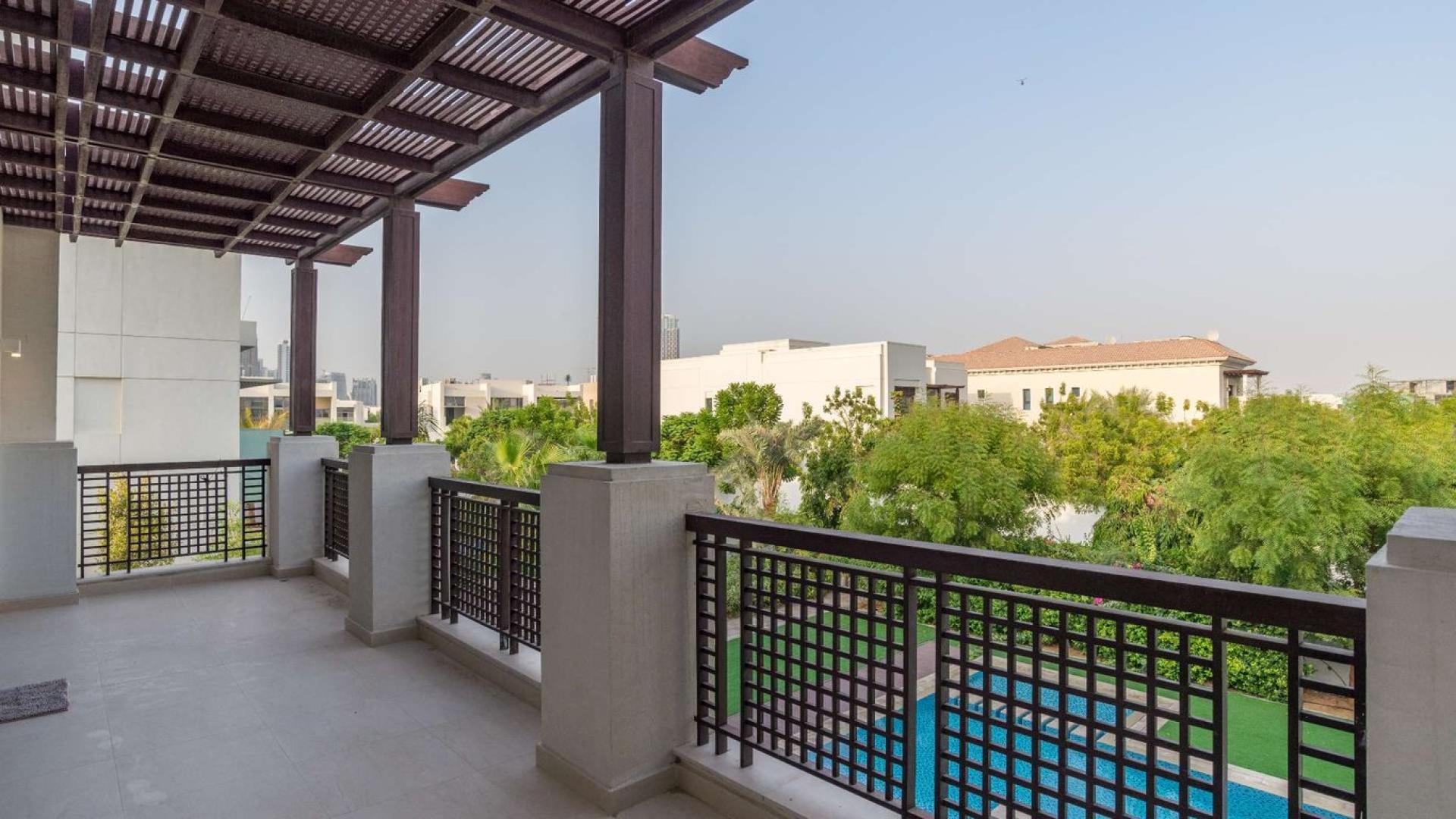 Luxurious kitchen and living area in six-bedroom villa, District One, Mohammed Bin Rashid City