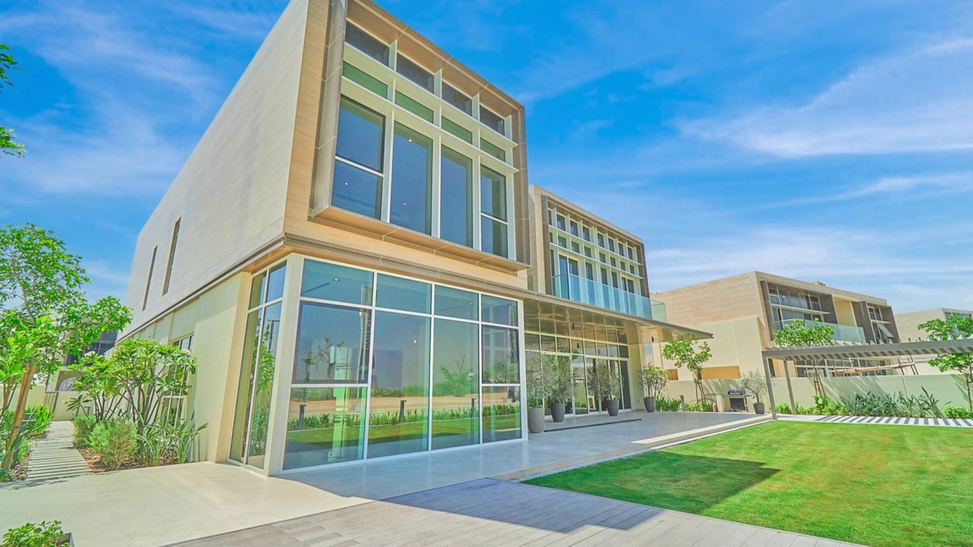 Modern 6-bedroom villa exterior in Dubai Hills Estate, Golf Place, for sale