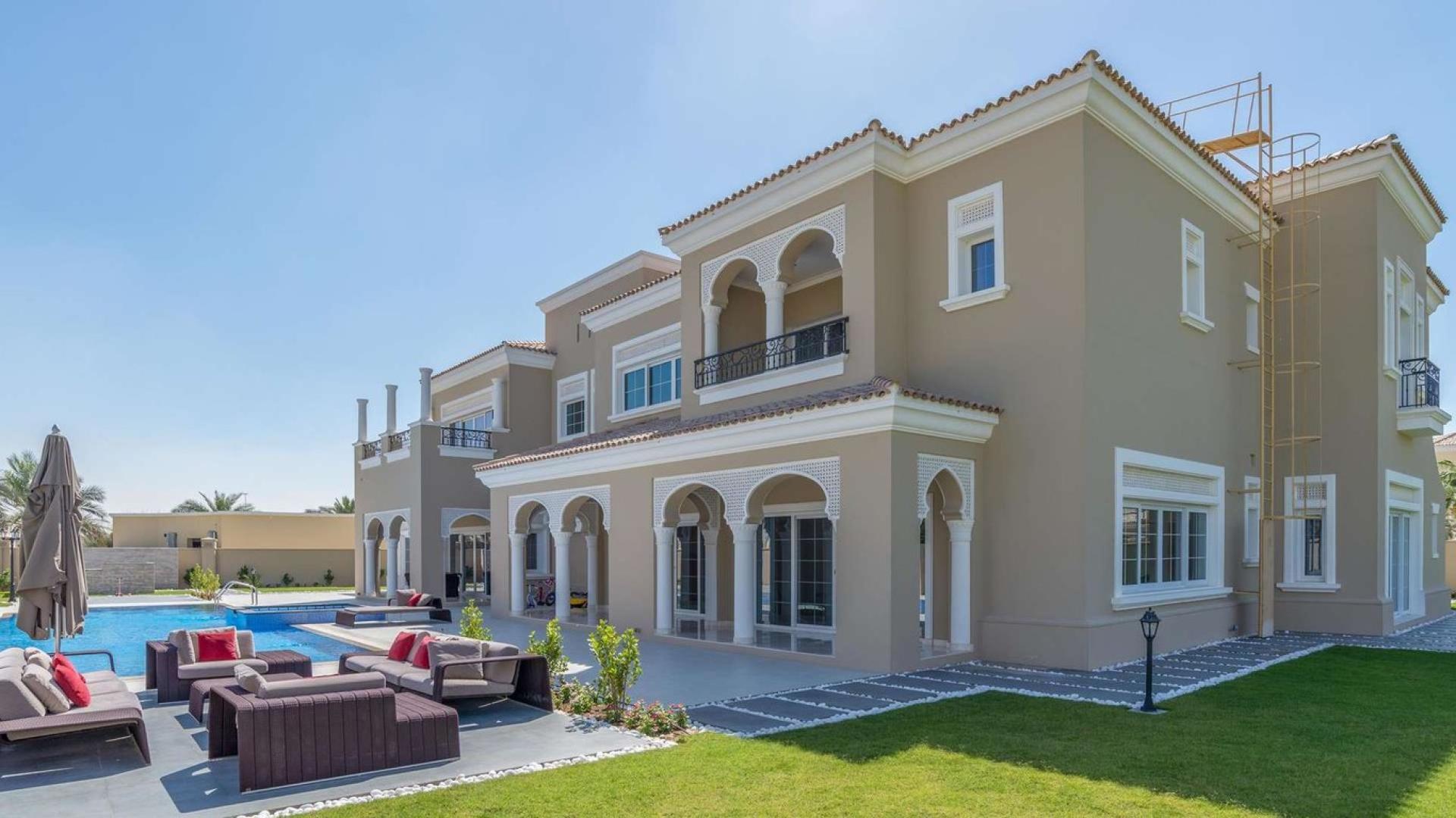 Luxurious 6-bedroom villa exterior in Polo Homes, Arabian Ranches for sale
