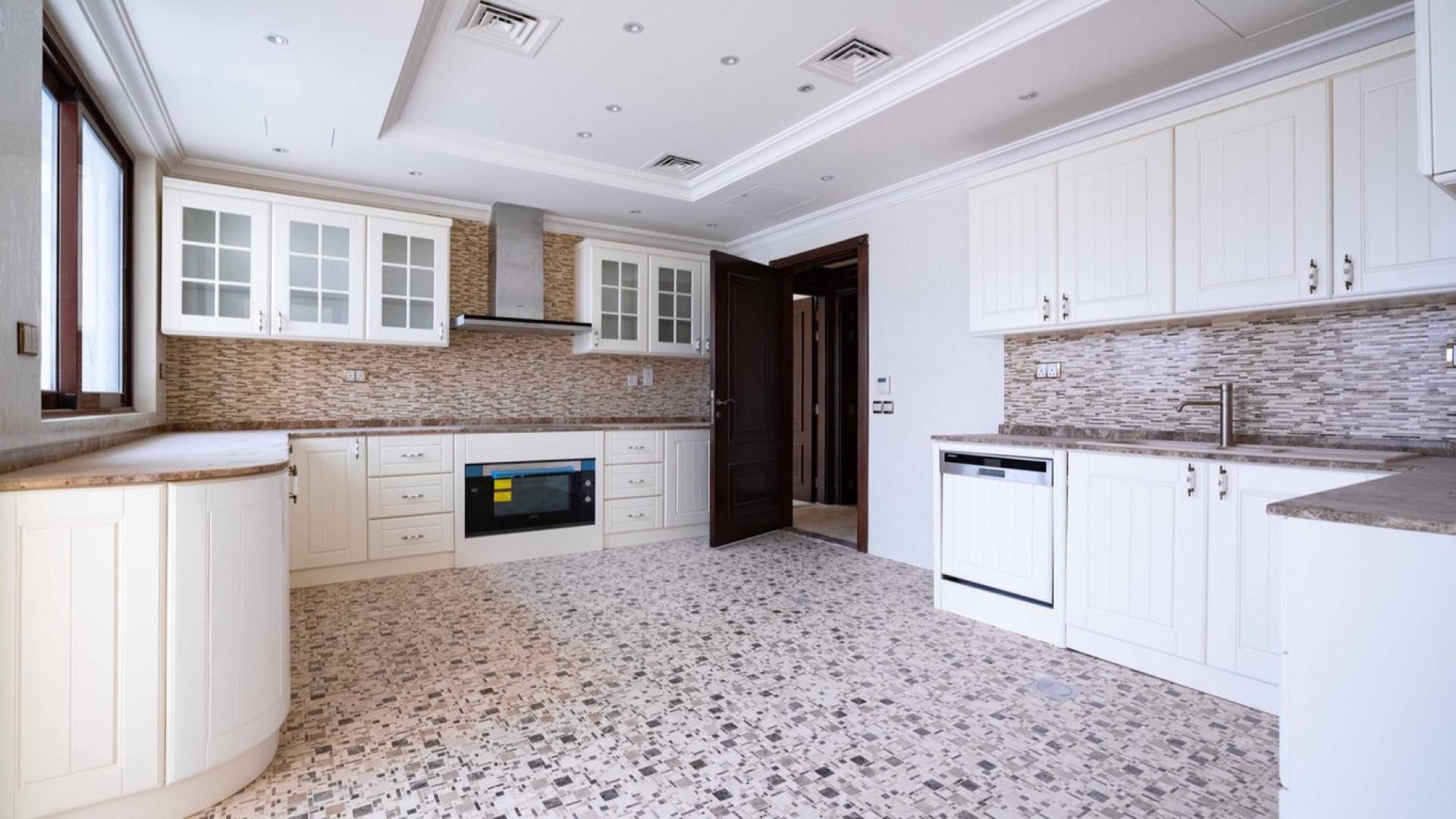 Luxurious villa interior with spacious open area and panoramic skyline views, Palm Jumeirah