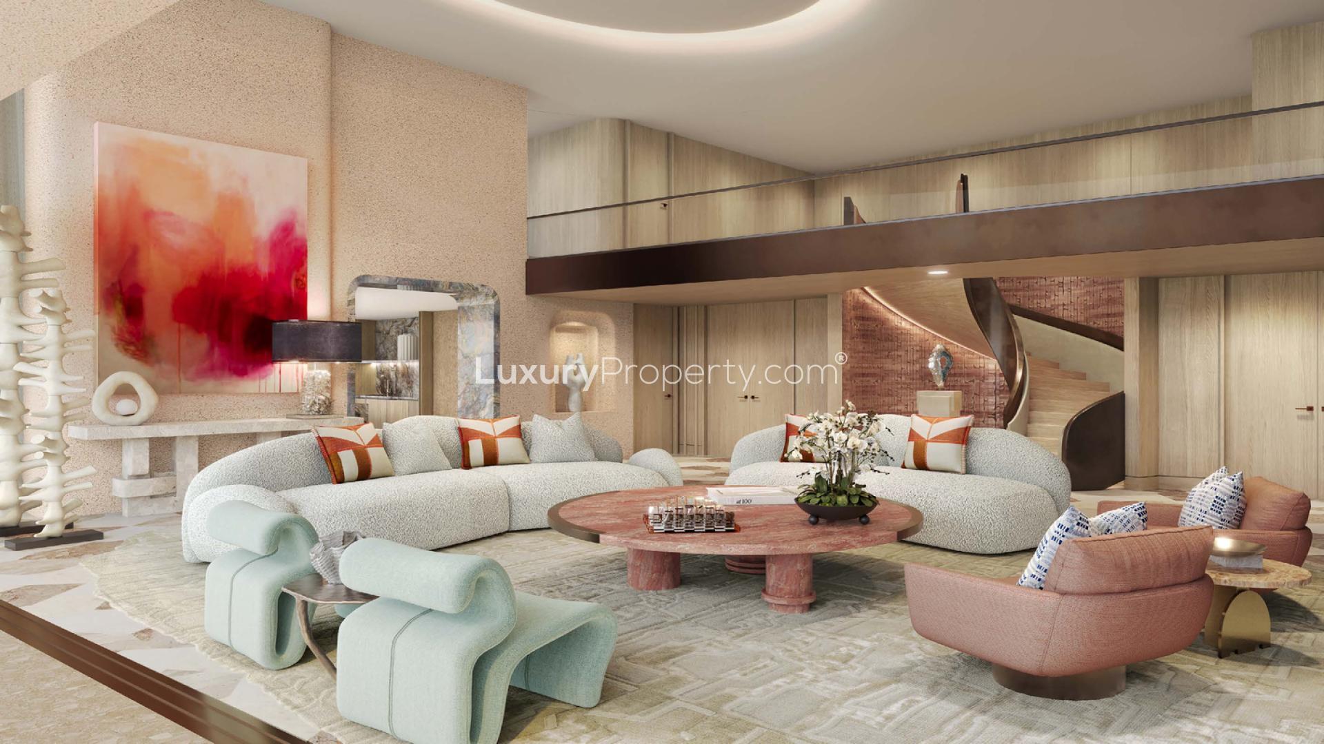 Luxurious Jumeirah Asora Bay apartment with stunning pool and ocean view terrace