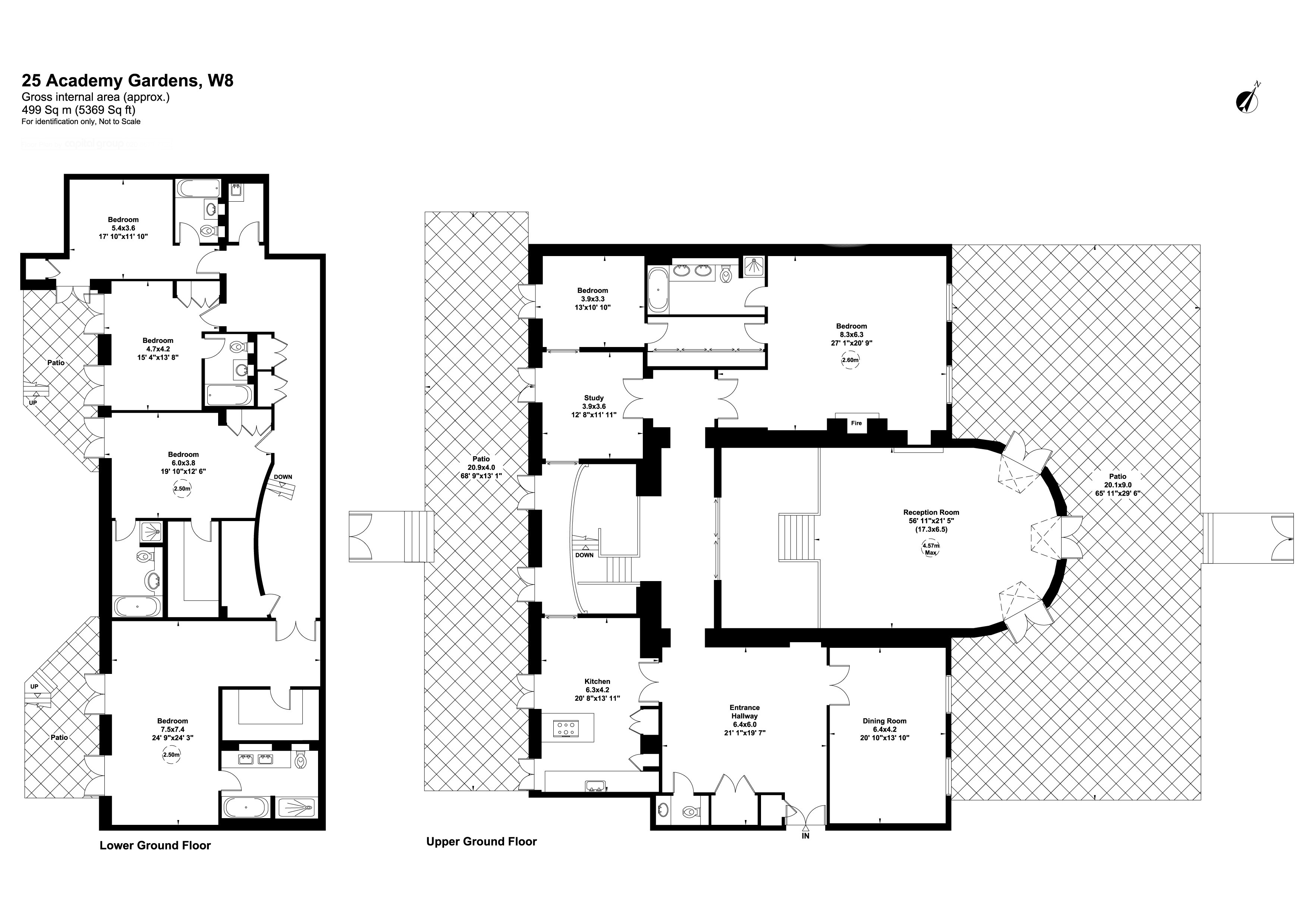 Luxury living room in 6-bedroom Kensington apartment, featuring elegant decor and modern furnishings