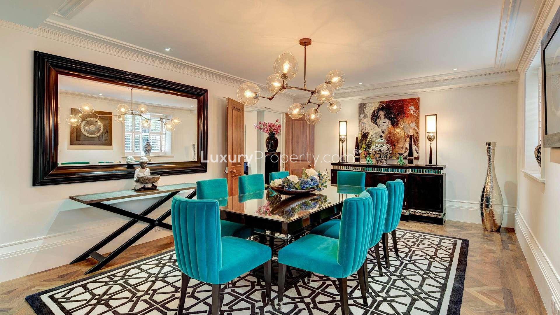 Floorplan of luxury 6-bedroom apartment in Academy Gardens, Kensington, for sale