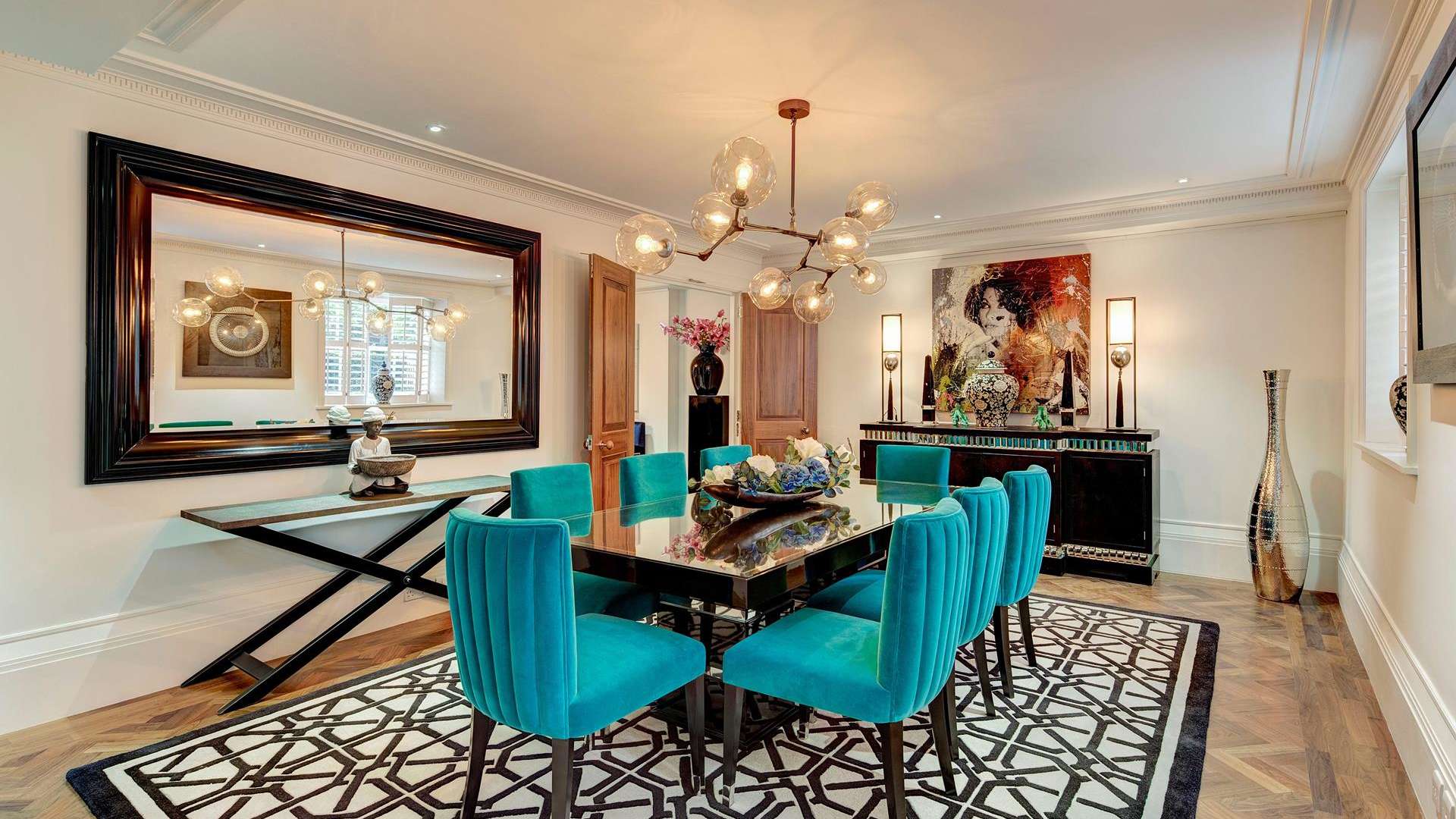 Floorplan of luxury 6-bedroom apartment in Academy Gardens, Kensington, for sale