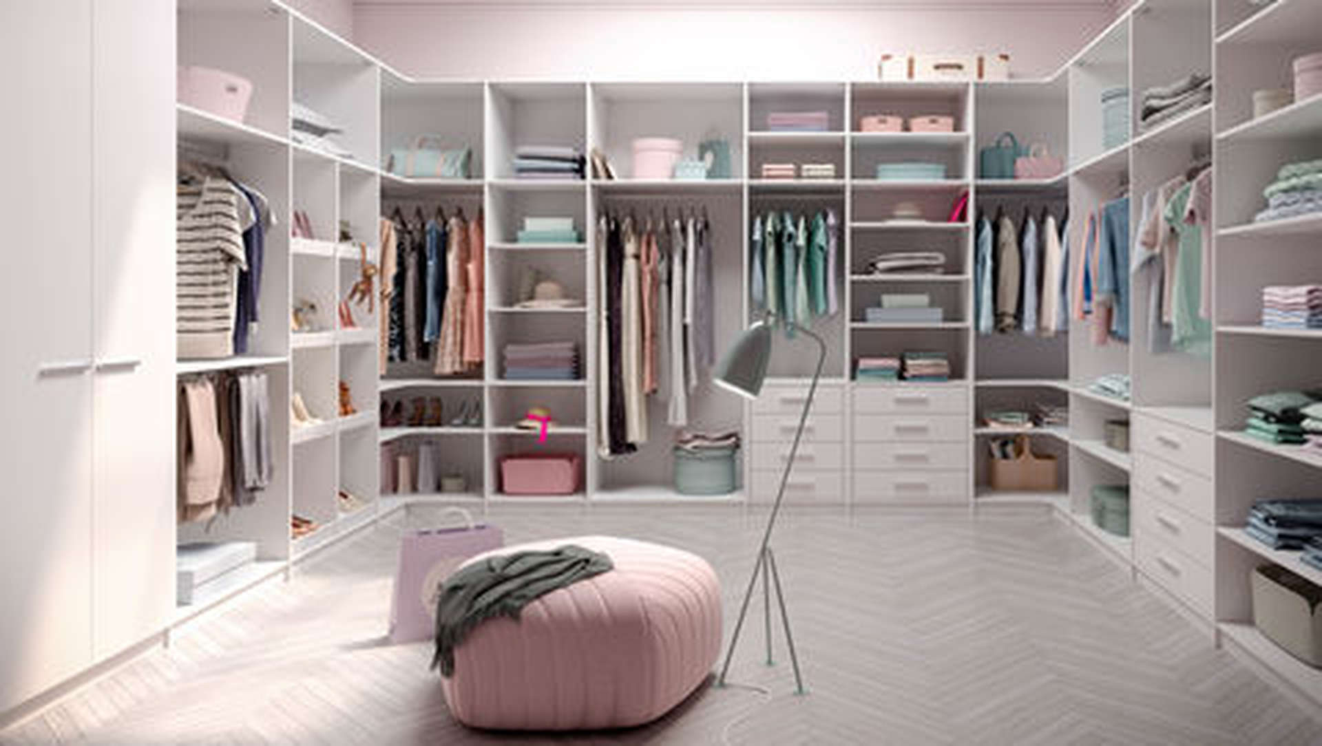 Luxurious walk-in closet in six-bedroom apartment, The Residences at No.35, Lagos