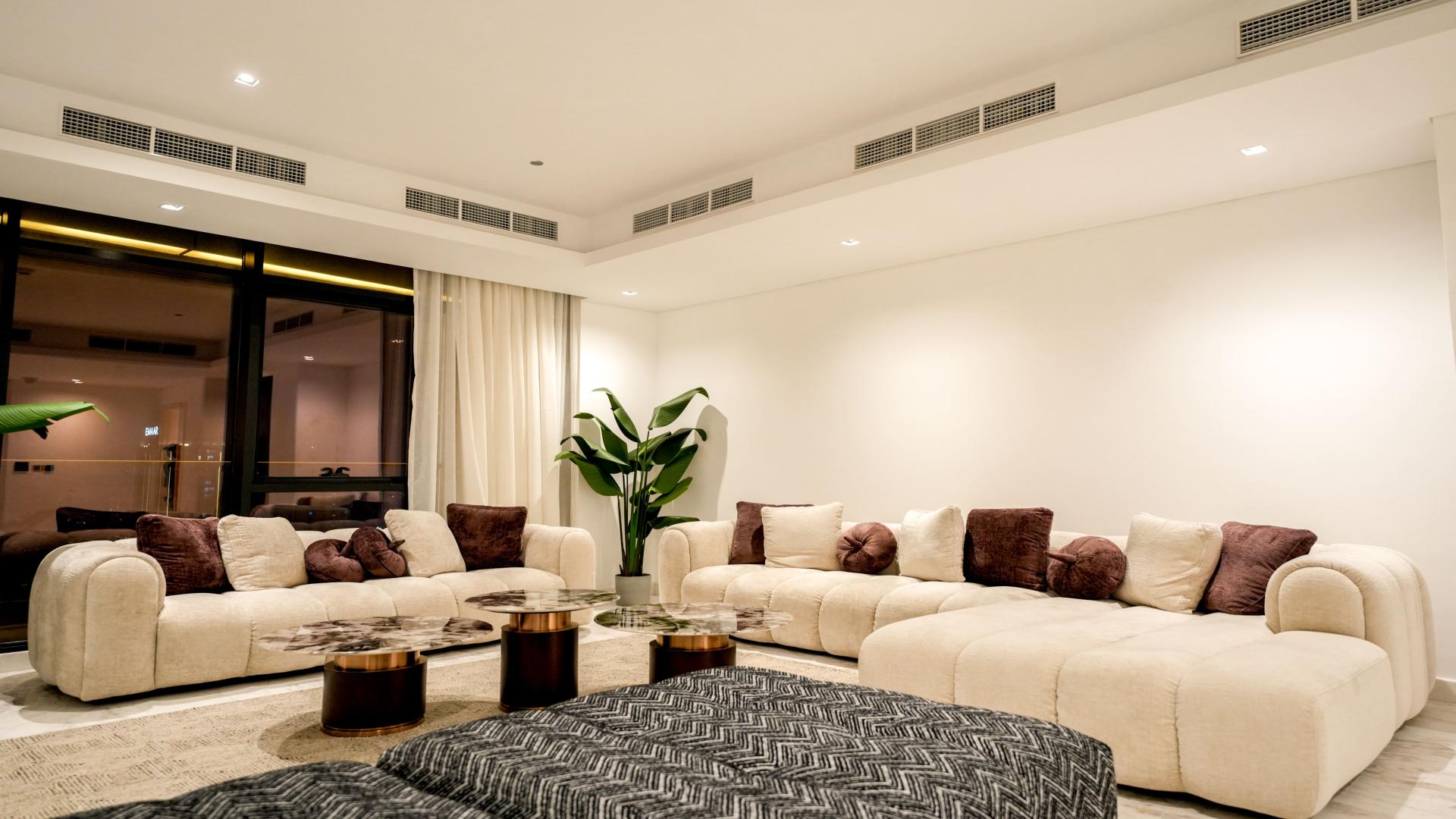 Lavish penthouse game room with pool table, modern decor in RP Heights, Downtown Dubai