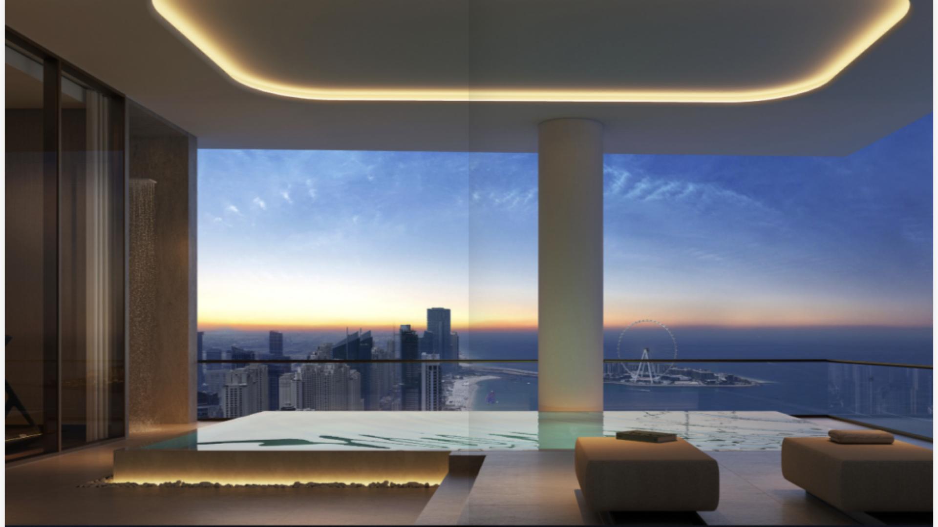 Luxurious Dubai Marina penthouse with infinity pool and stunning sea views at Sobha Seahaven