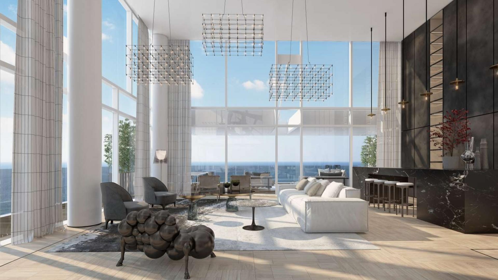 N/A,"Spacious living room with ocean view in Tel Aviv duplex penthouse for sale.",Luxurious outdoor terrace with ocean view in David Promenade Residences penthouse, Tel Aviv.