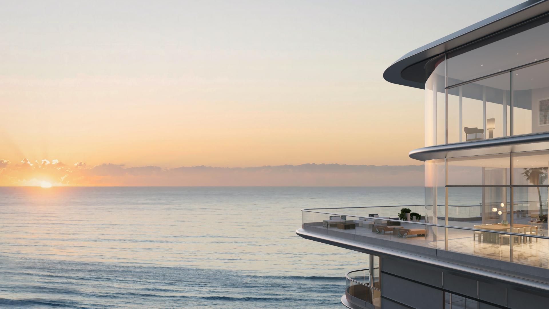 "Luxurious penthouse terrace with pool, stunning Palm Jumeirah views, Orla by Omniyat.","Luxury Palm Jumeirah penthouse with ocean view, modern design, sunset backdrop, Orla by Omniyat.",Luxurious penthouse living room with skyline view, Palm Jumeirah, Orla by Omniyat