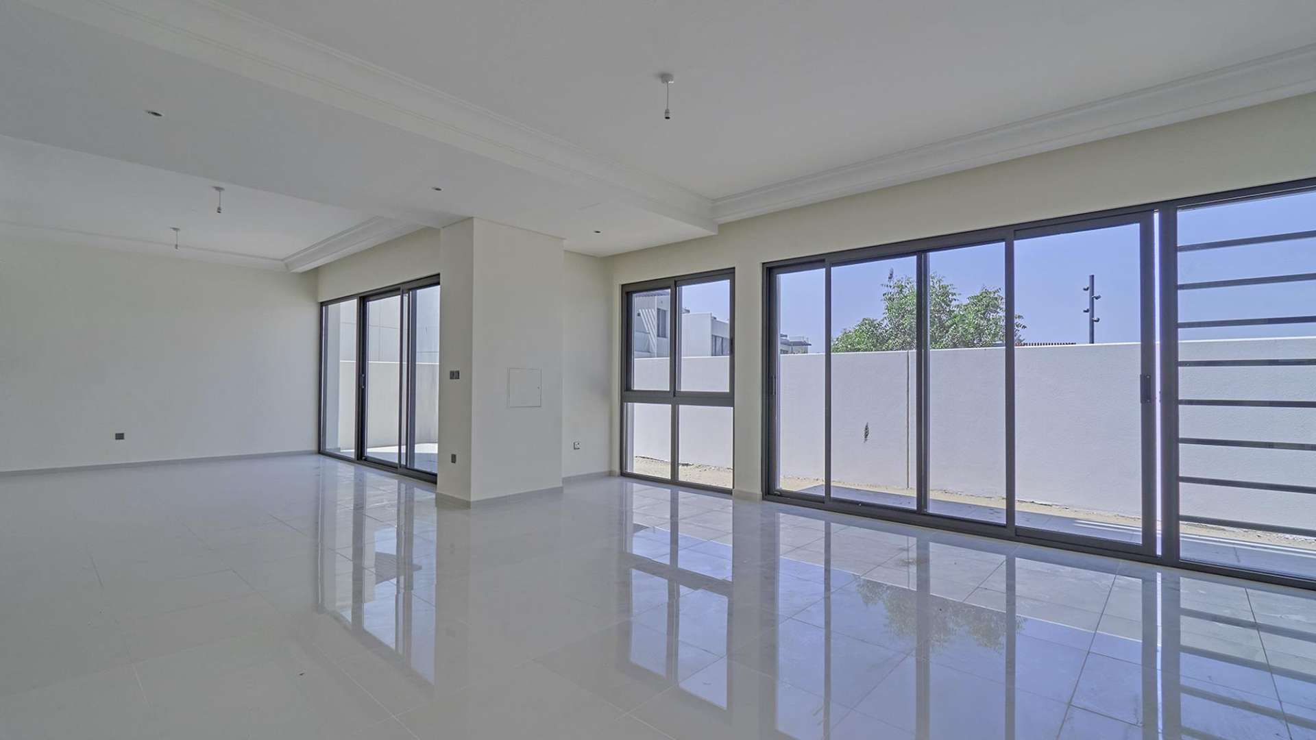 Six-bedroom townhouse for sale in Juniper, Damac Hills 2, Akoya community, exterior view