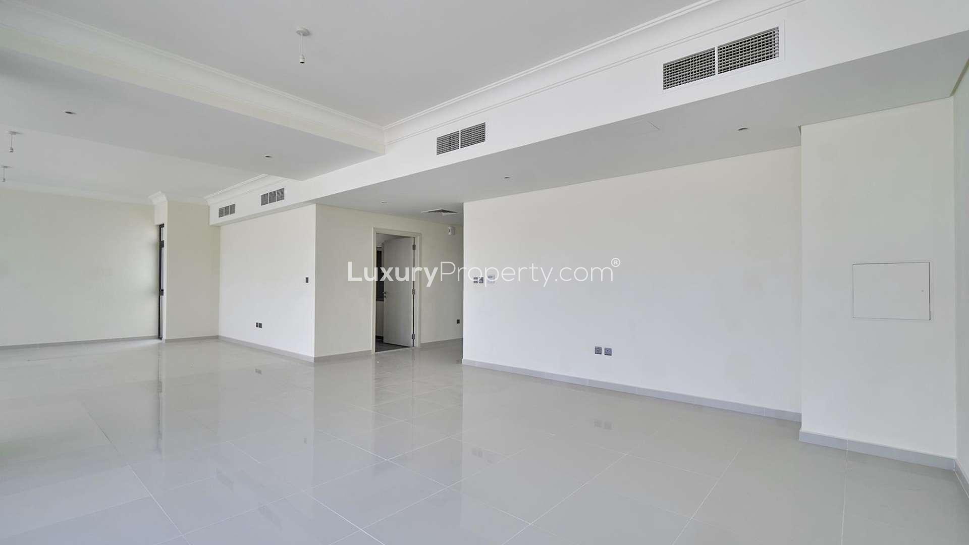 Vacant 6-bedroom villa exterior, Damac Hills 2, Claret, for sale in Sanctuary community