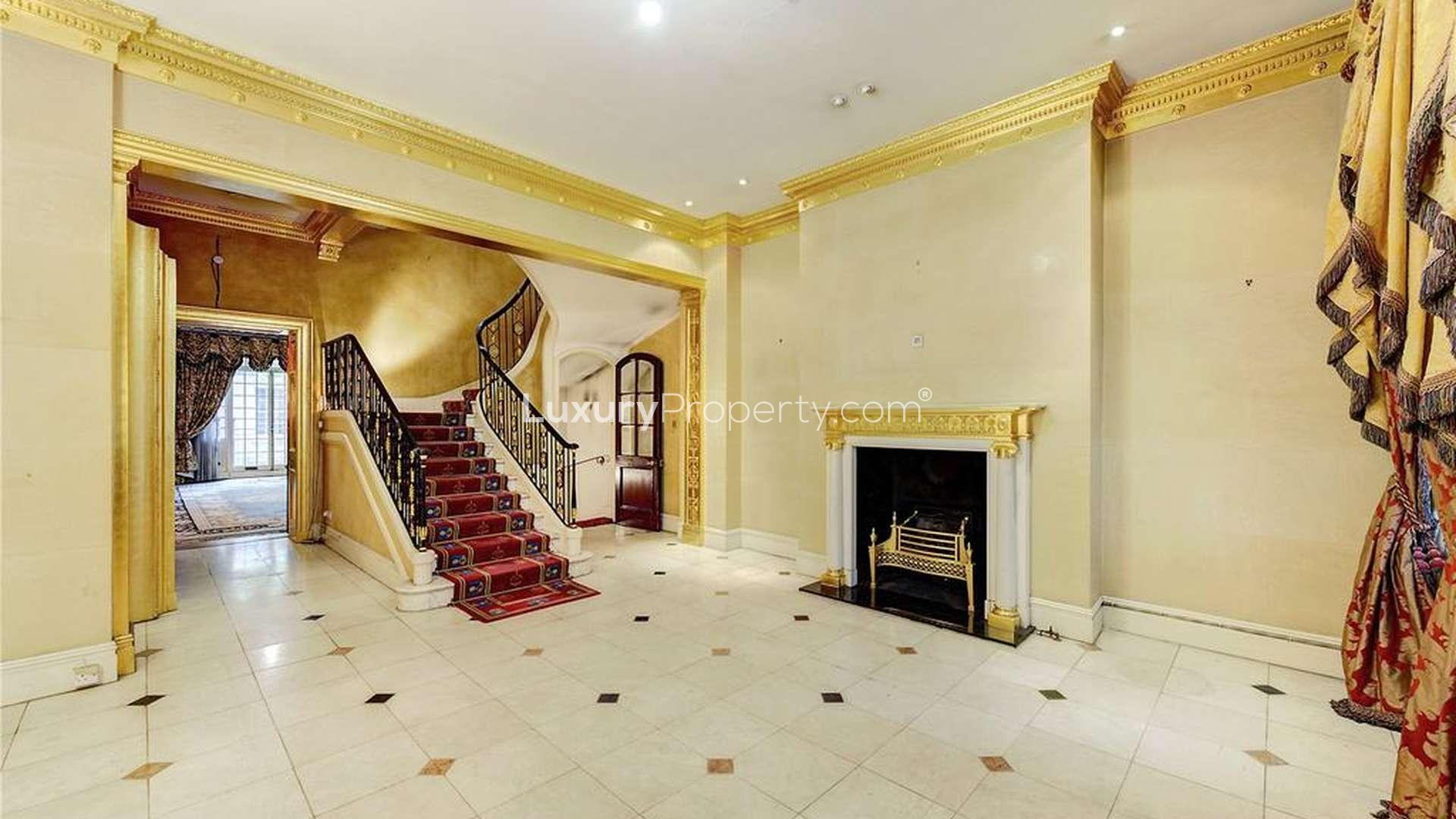 Grand Mayfair townhouse exterior, 47 Upper Grosvenor Street, London, for sale