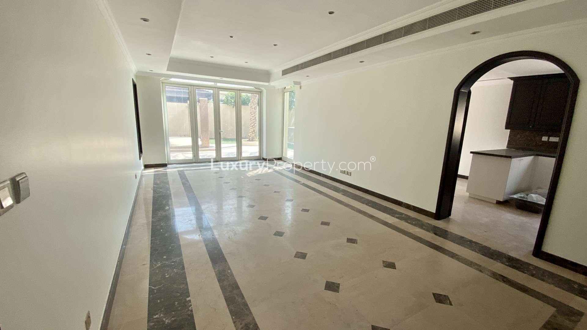 Spacious living room in six-bed villa, Al Mahra, Arabian Ranches, for rent