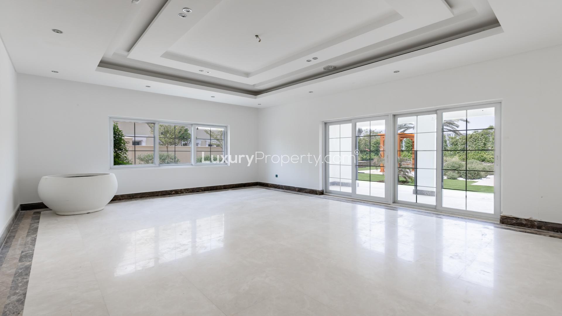 Luxurious Arabian Ranches villa with pool and garden in Polo Homes community