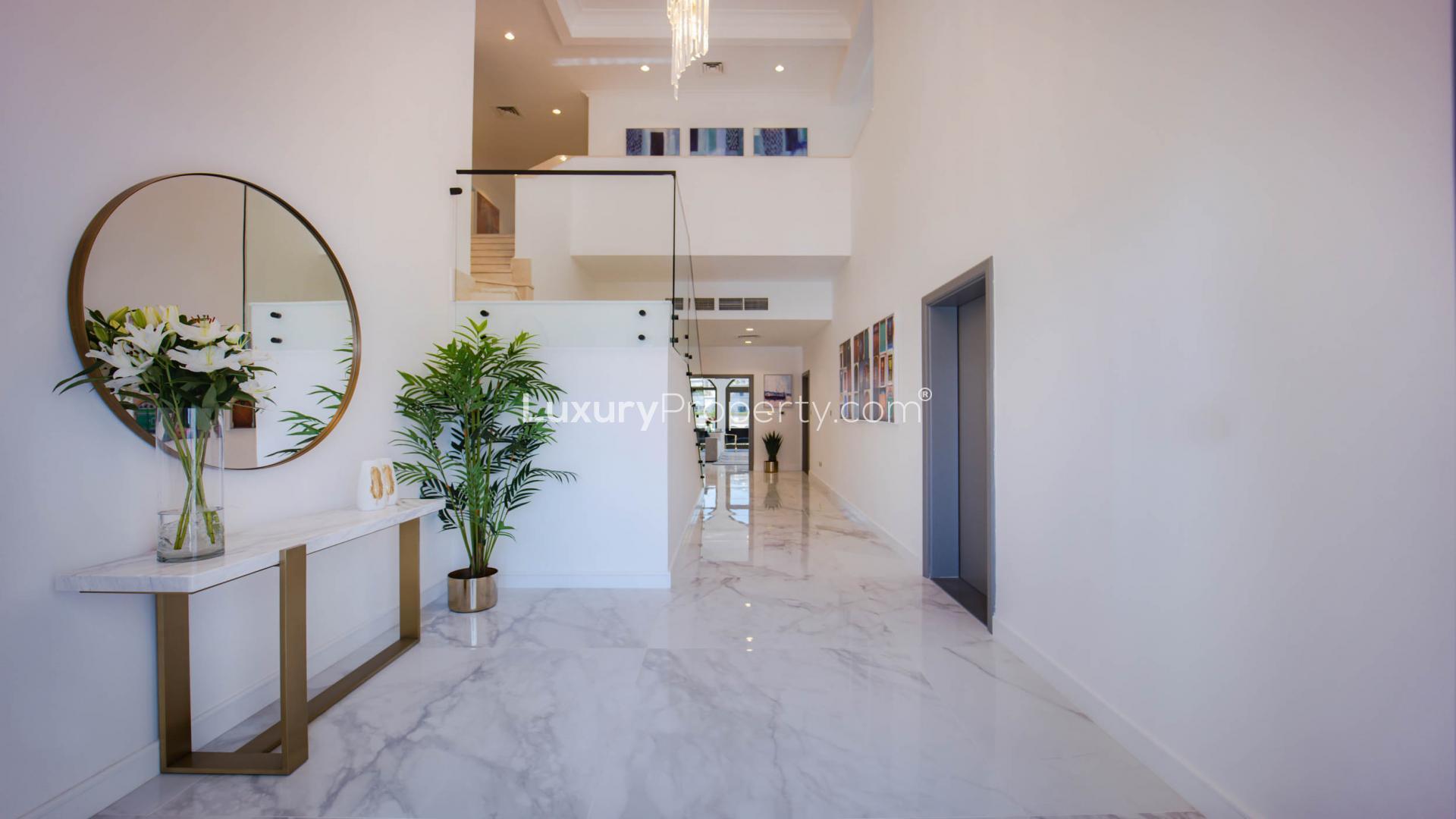 Upgraded 6-bedroom villa with pool, marina views in Palm Jumeirah, Garden Homes