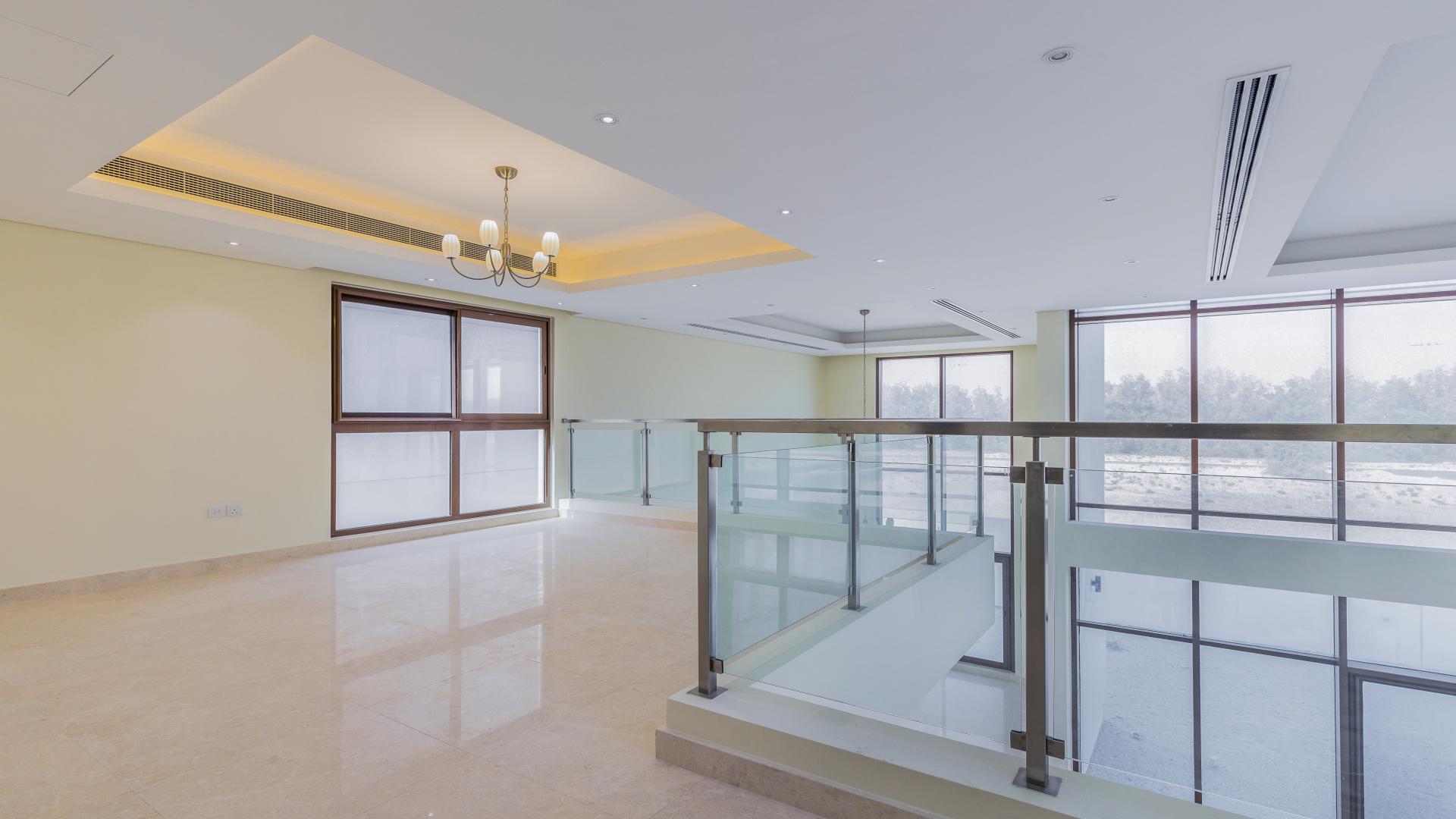 Spacious interior of single row corner villa in Meydan Gated Community with large windows