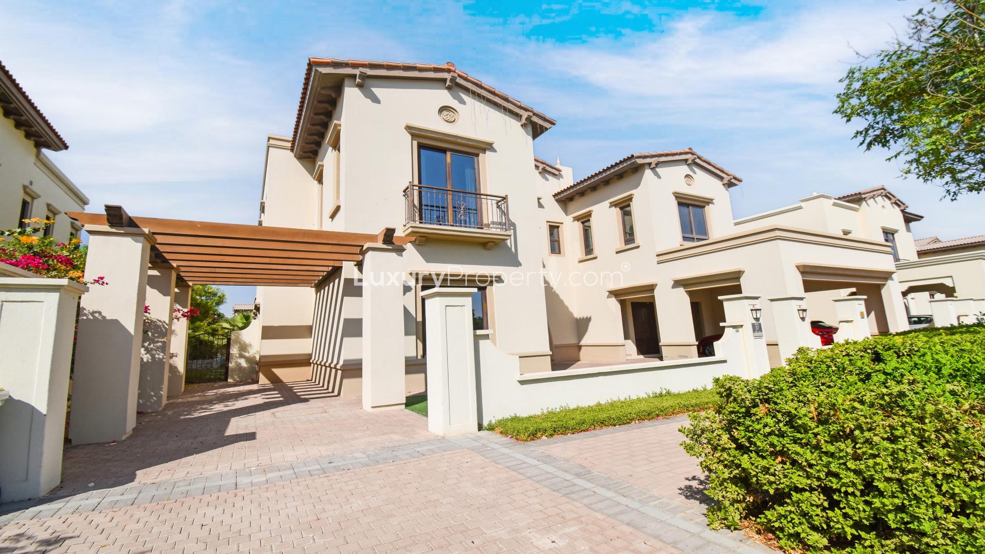 Six-bedroom villa with lush lawn in Rosa, Arabian Ranches 2, available for rent