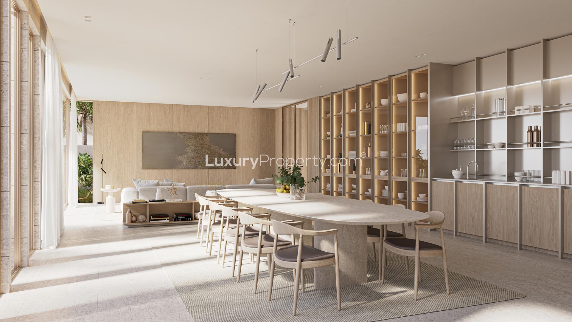 Luxurious 6-bedroom villa exterior in Palm Jebel Ali's Beach Collection, Dubai