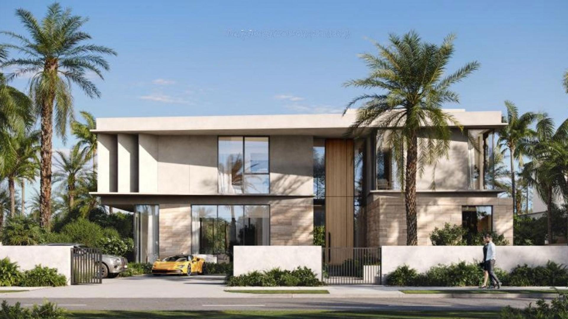 Lavita at The Oasis luxury 6-bedroom villa exterior with modern design and palm trees