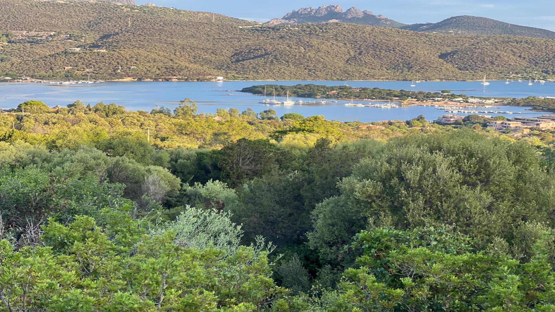 Secluded Sardinian villa with panoramic view of Porto Rotondo and lush landscape in Olbia