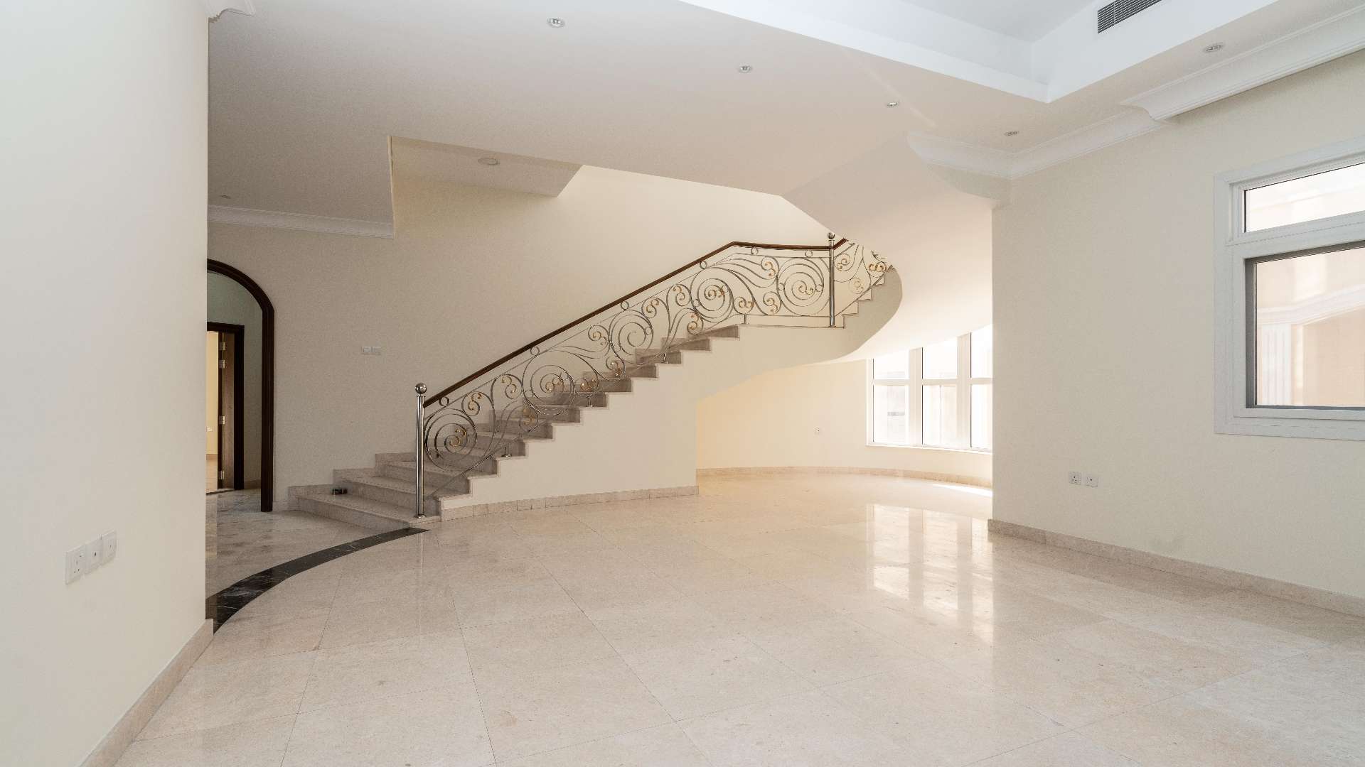Spacious living area in 6-bedroom villa, Al Wasl, Jumeirah District, for sale